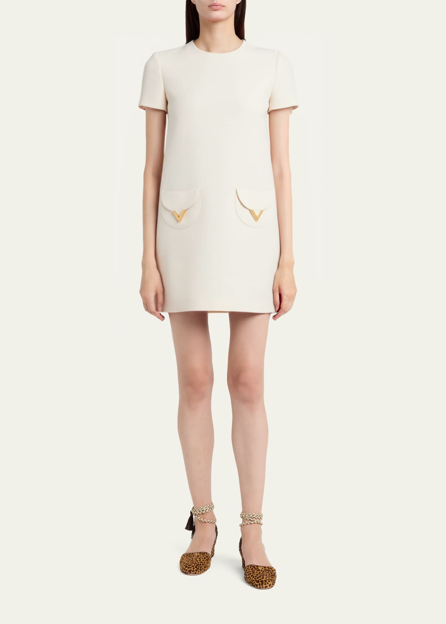 knee length dresses for ladies Pocket Mini Dress in Black