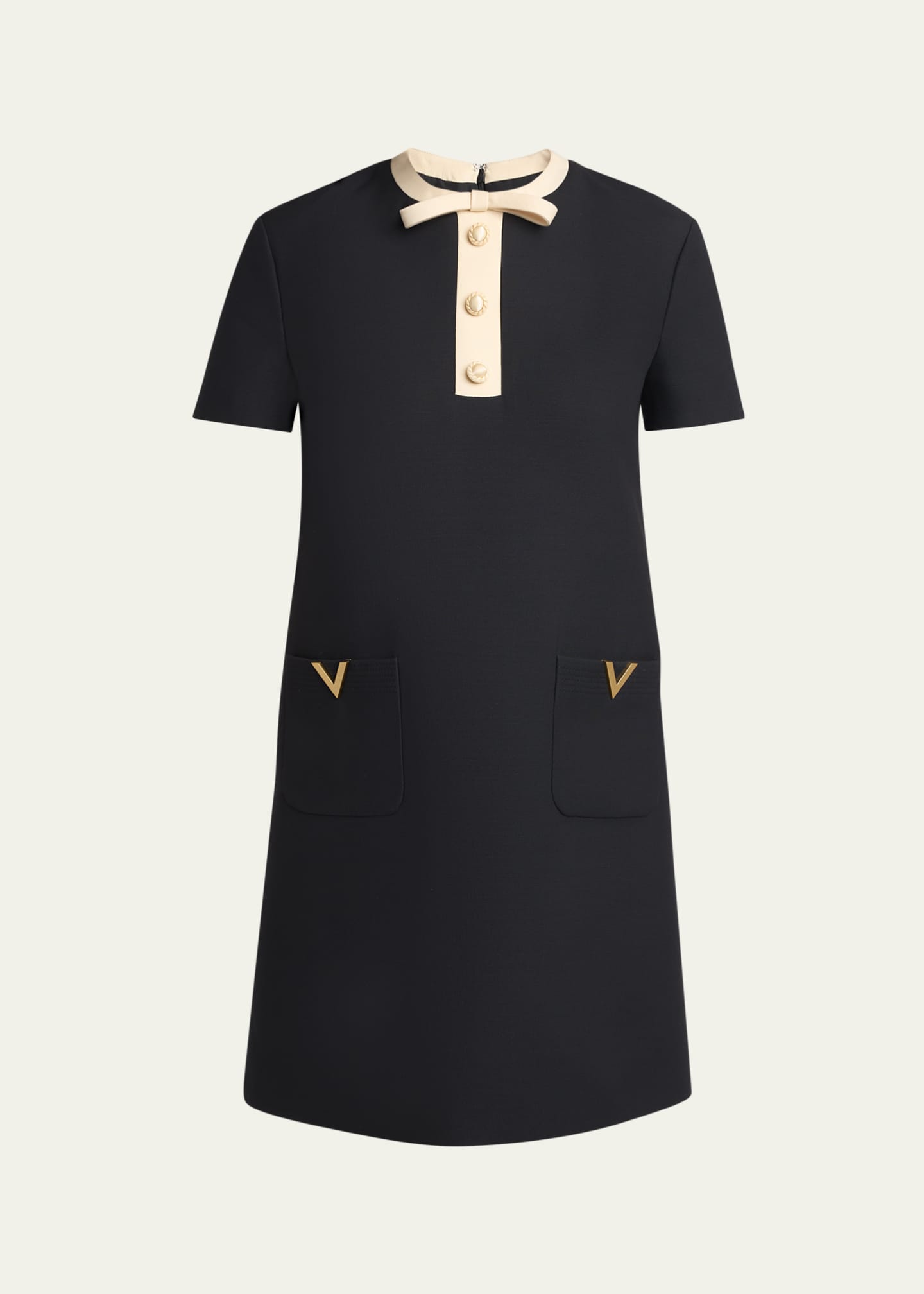 valentino silk mini dress Bow-detailed satin mini dress - bubblegum