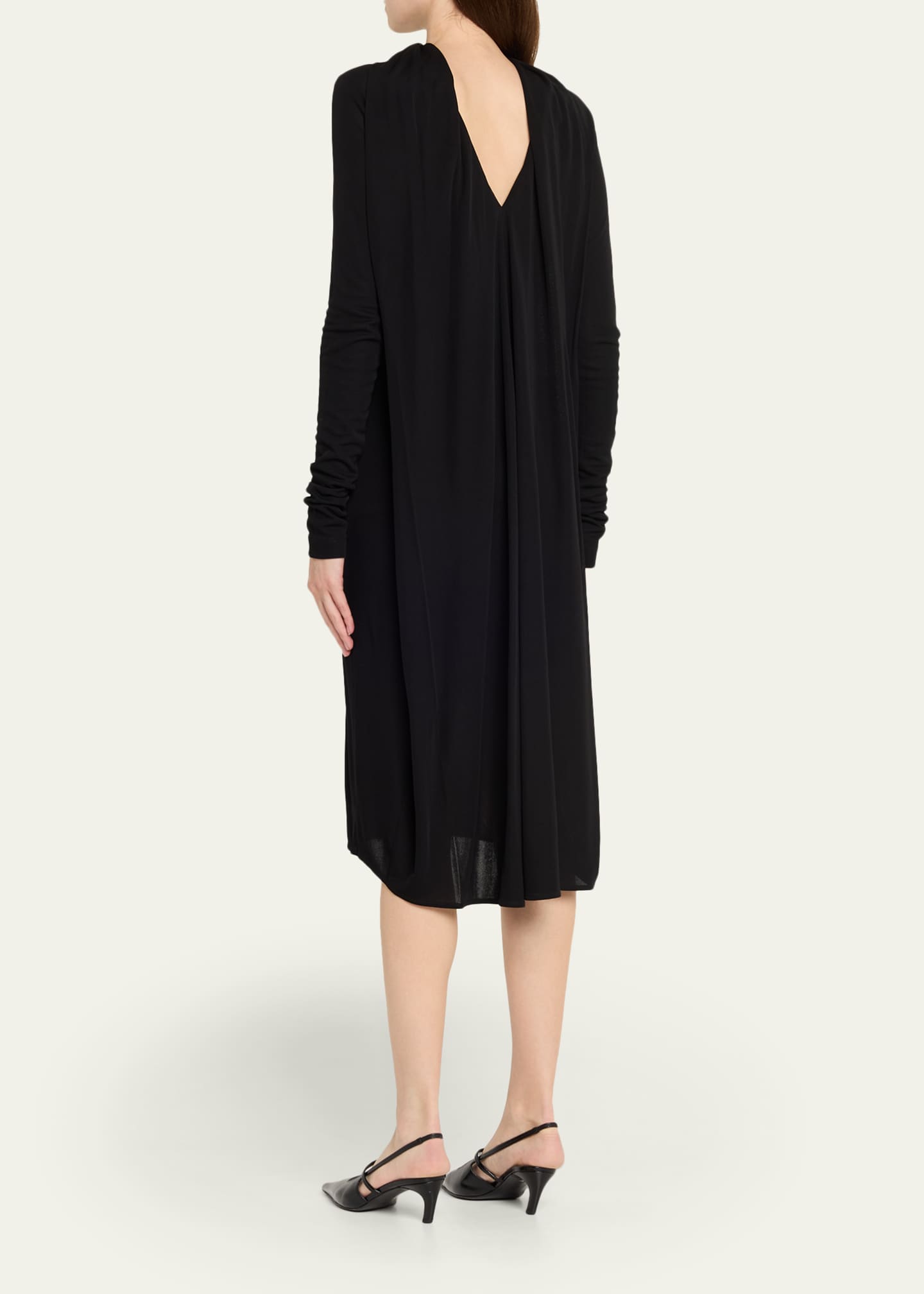 Toteme - Cocoon cape dress Black - 32 - Women