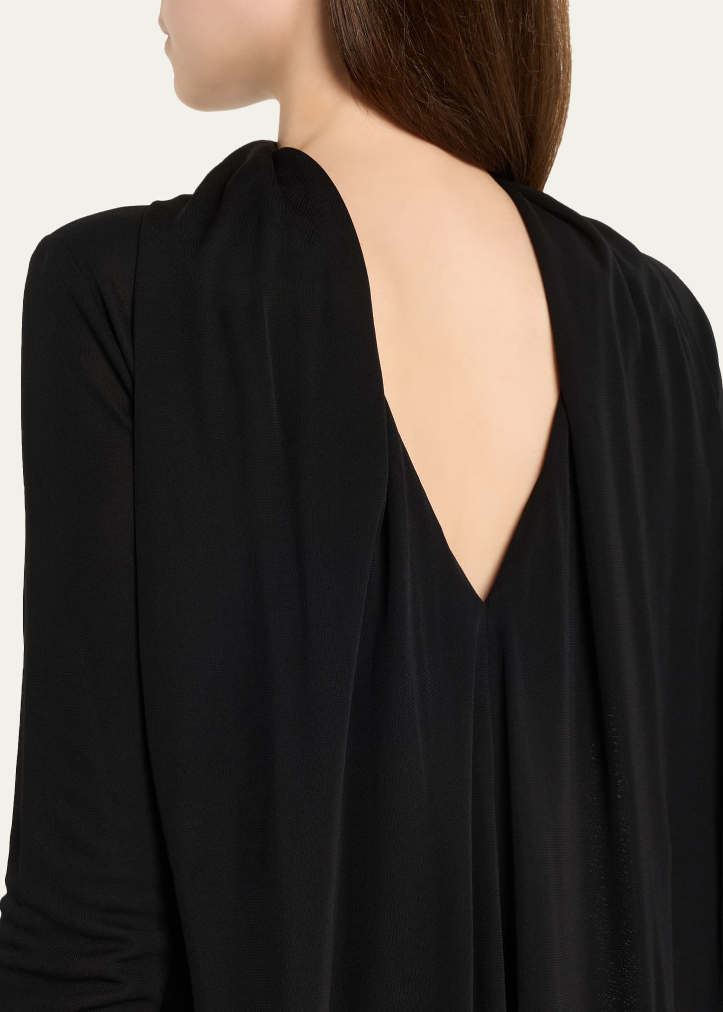 Toteme - Cocoon cape dress Black - 32 - Women