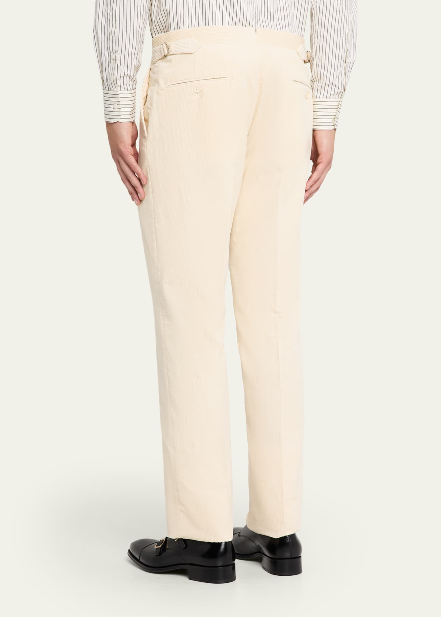 Ralph Lauren Purple Label Men's Waist-Tab Straight Fit Cotton