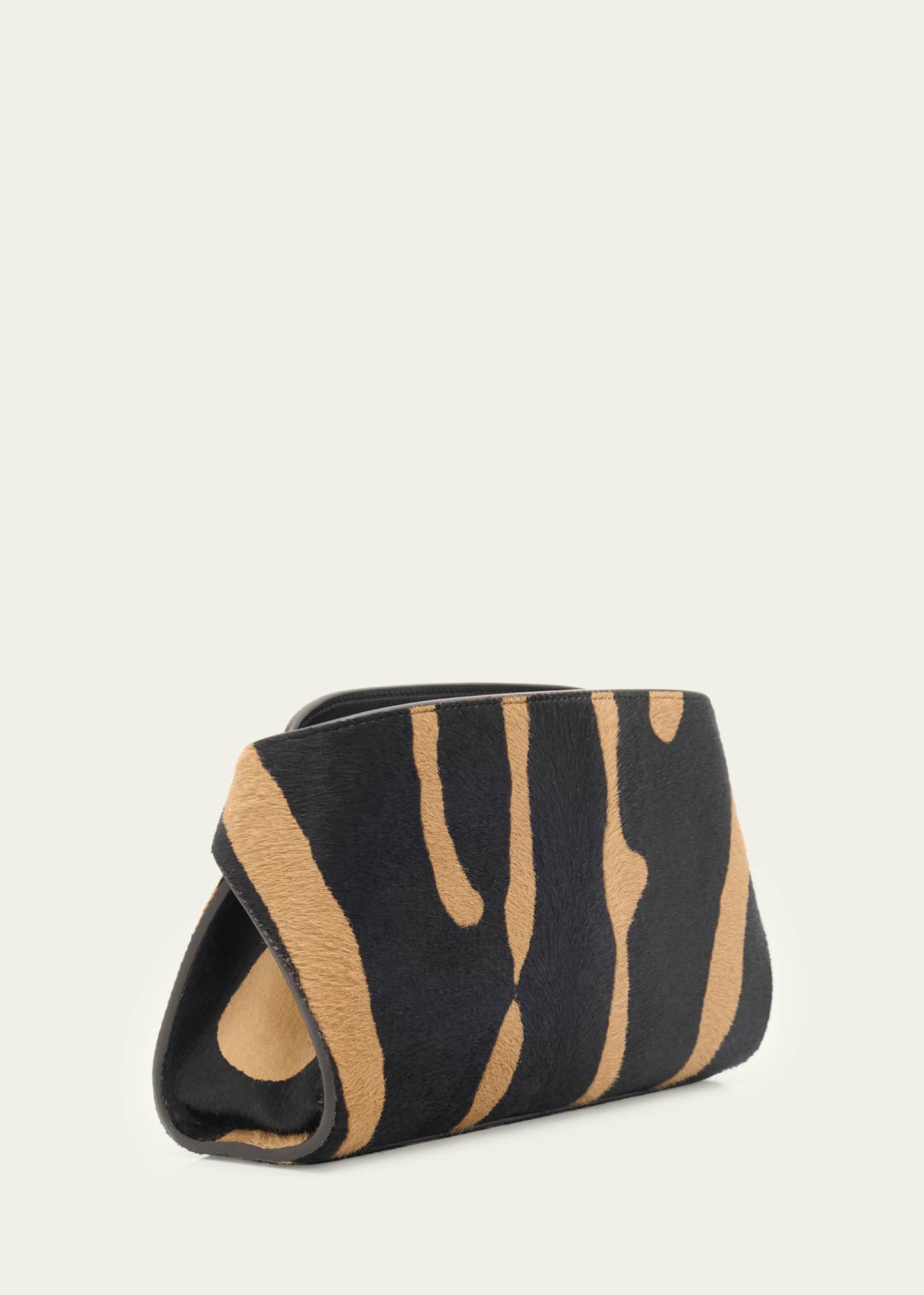 Ferragamo Hug Zebra-Print Calf Hair Shoulder Bag - Bergdorf Goodman