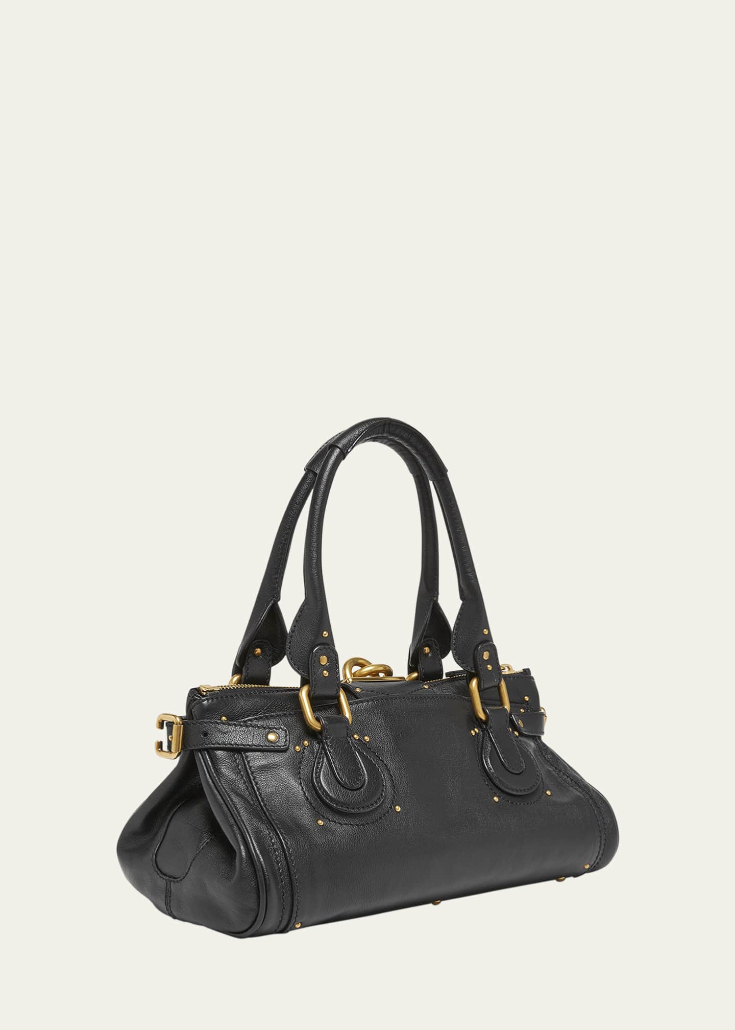 Paddington Padlock Shoulder Bag in Leather