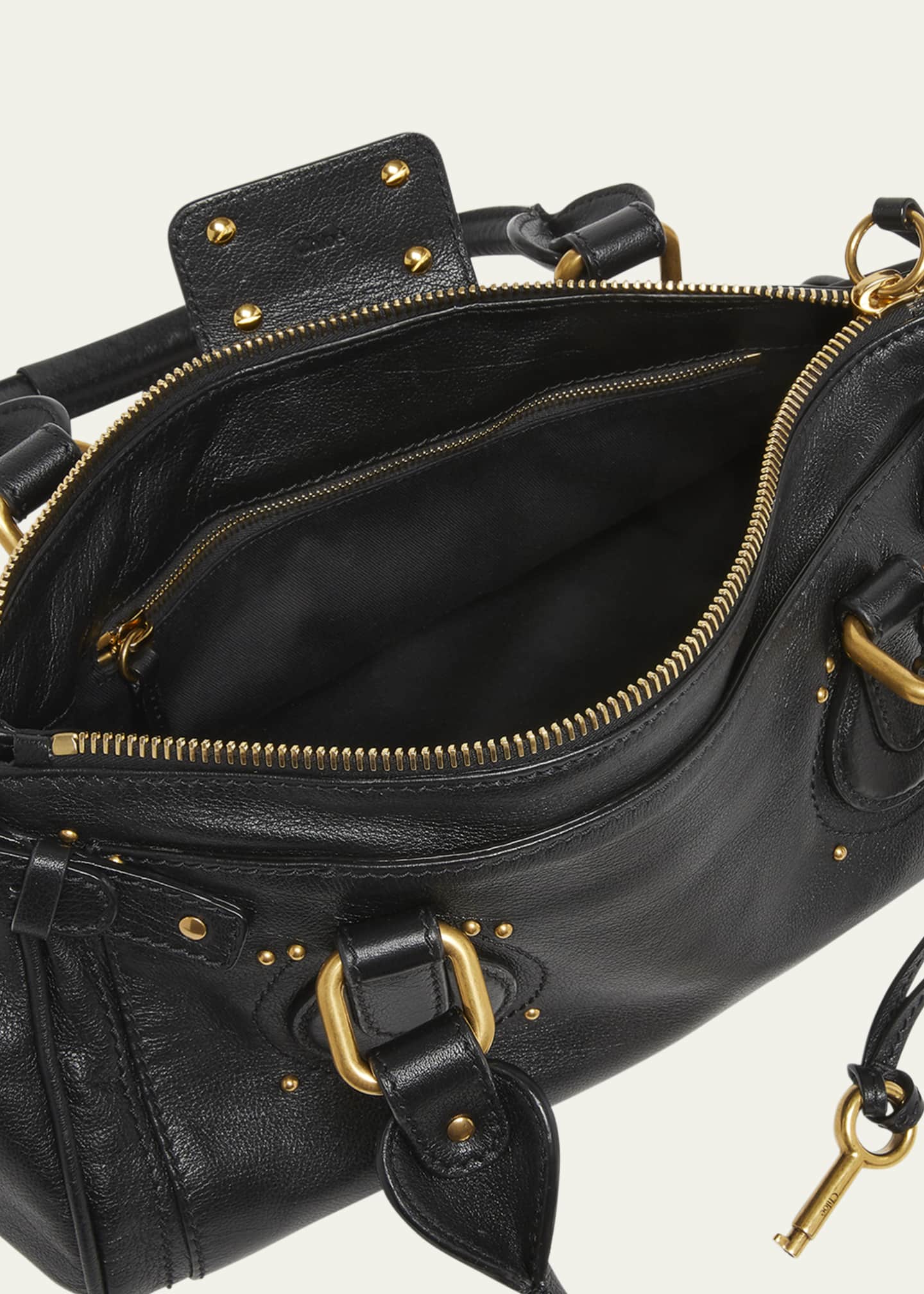 Paddington Padlock Shoulder Bag in Leather