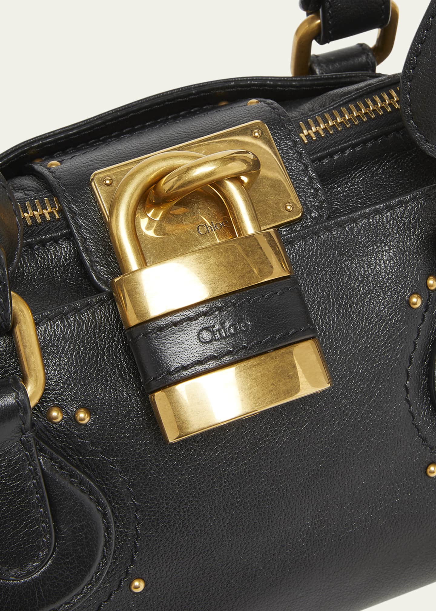 Chloe Paddington Padlock Shoulder Bag in Leather - Bergdorf Goodman