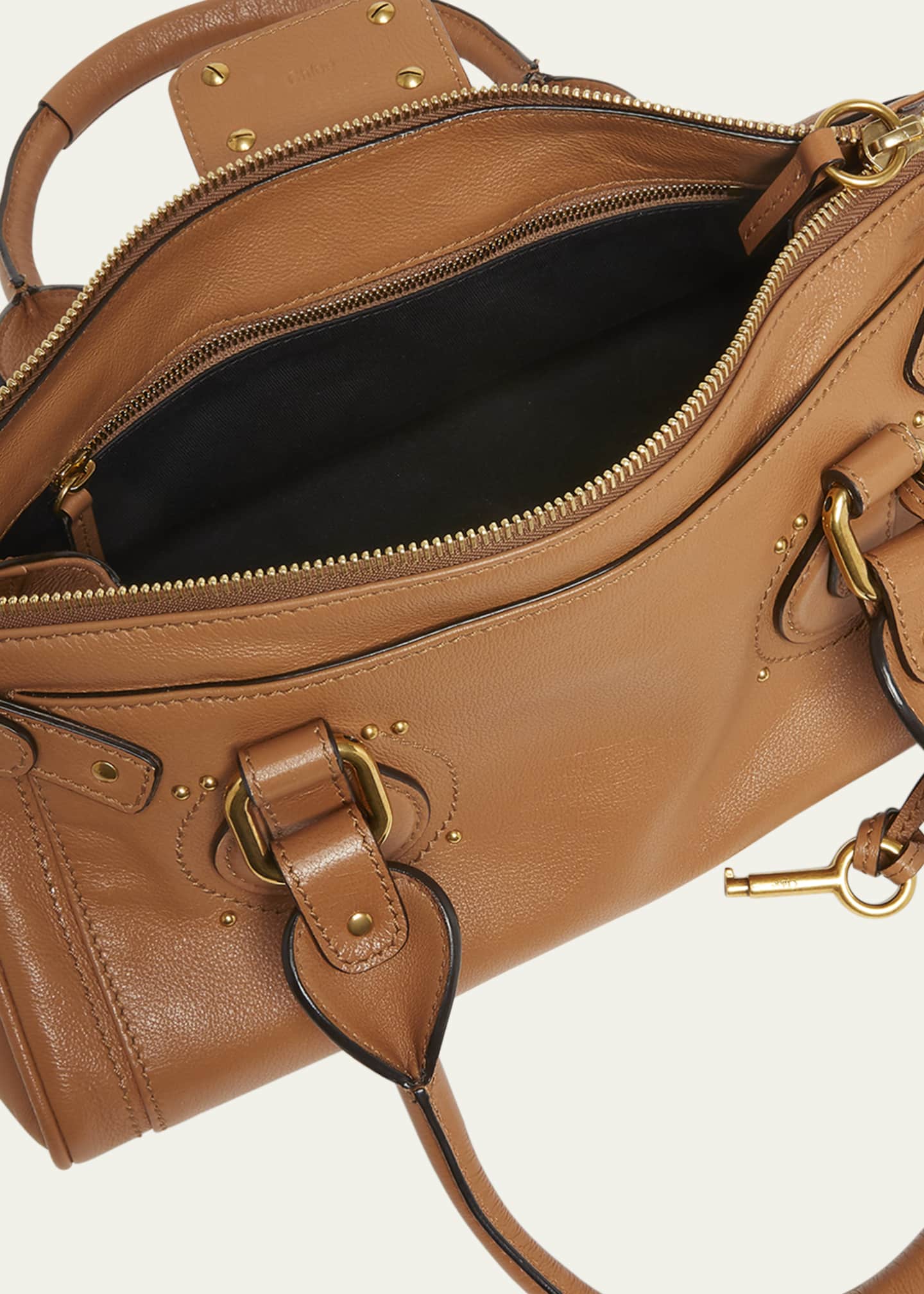 Paddington Padlock Shoulder Bag in Leather