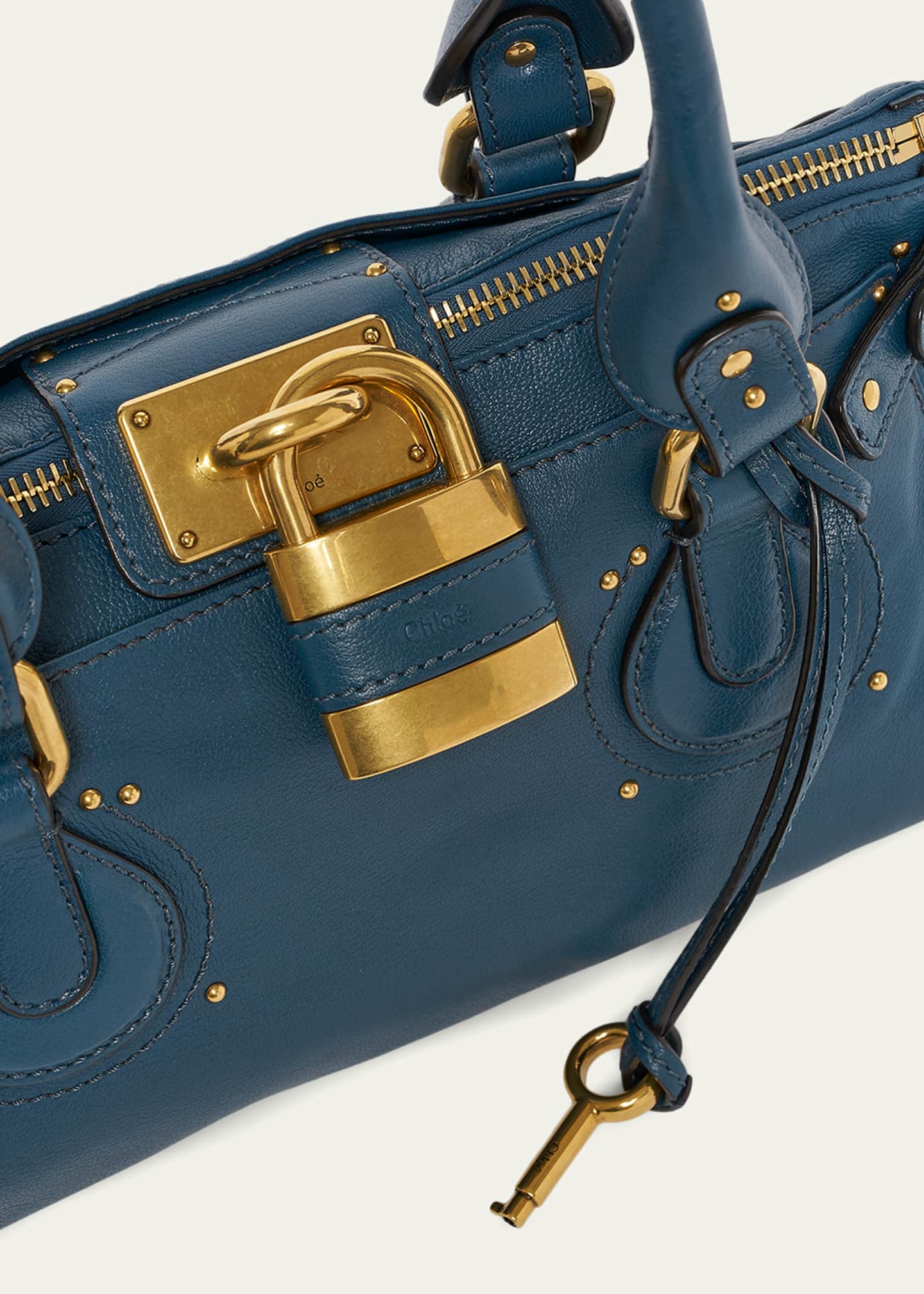 Chloe Paddington Padlock Shoulder Bag in Leather - Bergdorf Goodman