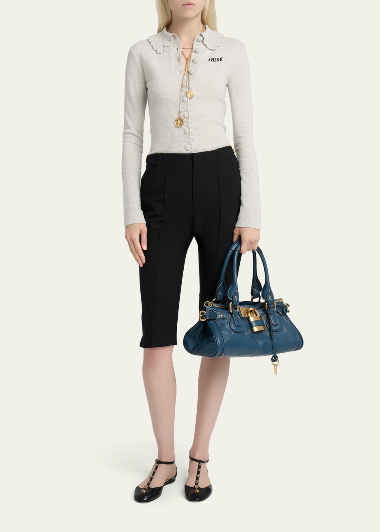 Chloe Paddington Padlock Shoulder Bag in Leather - Bergdorf Goodman