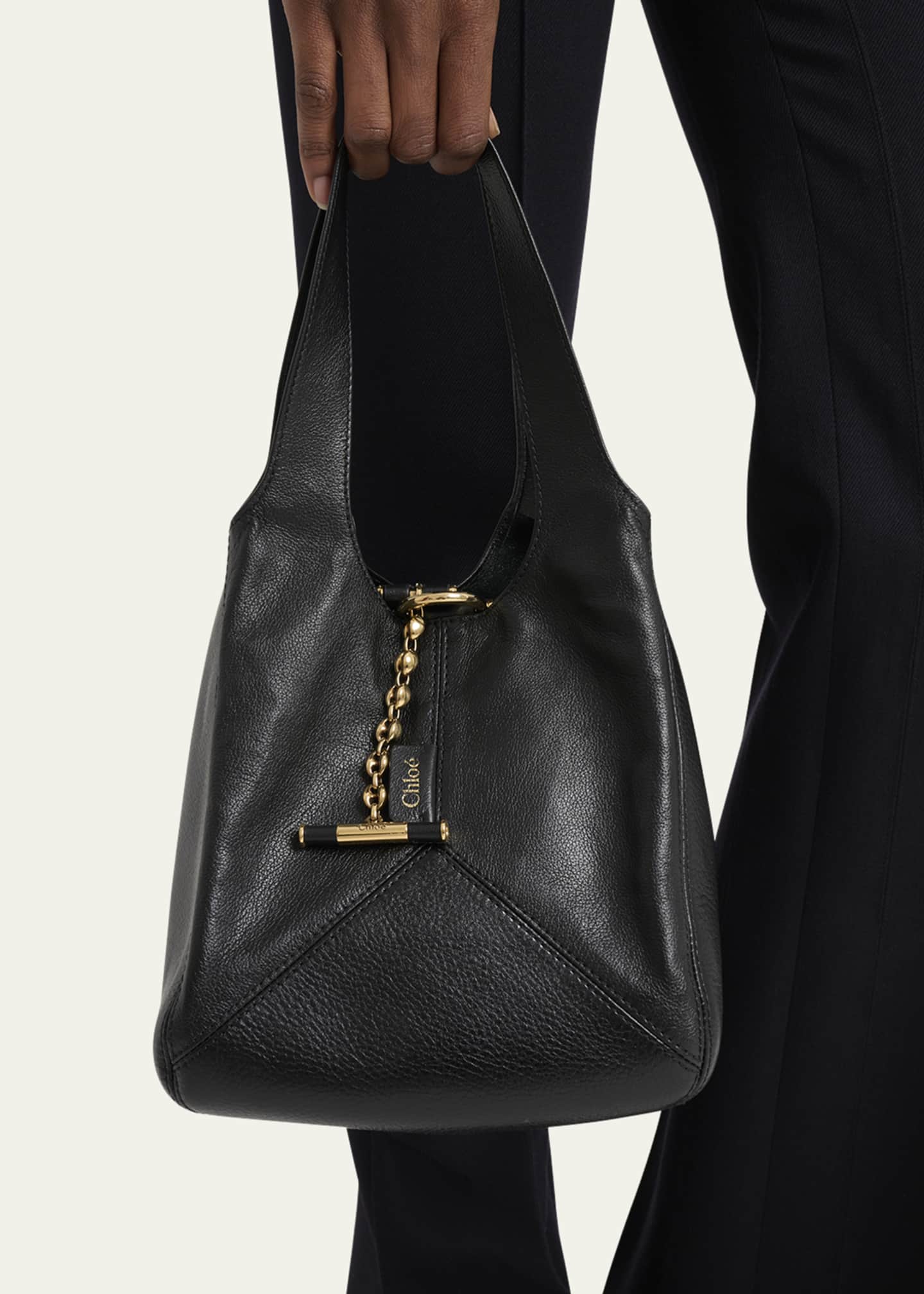 Balloon Small Top-Handle Bag in Leather