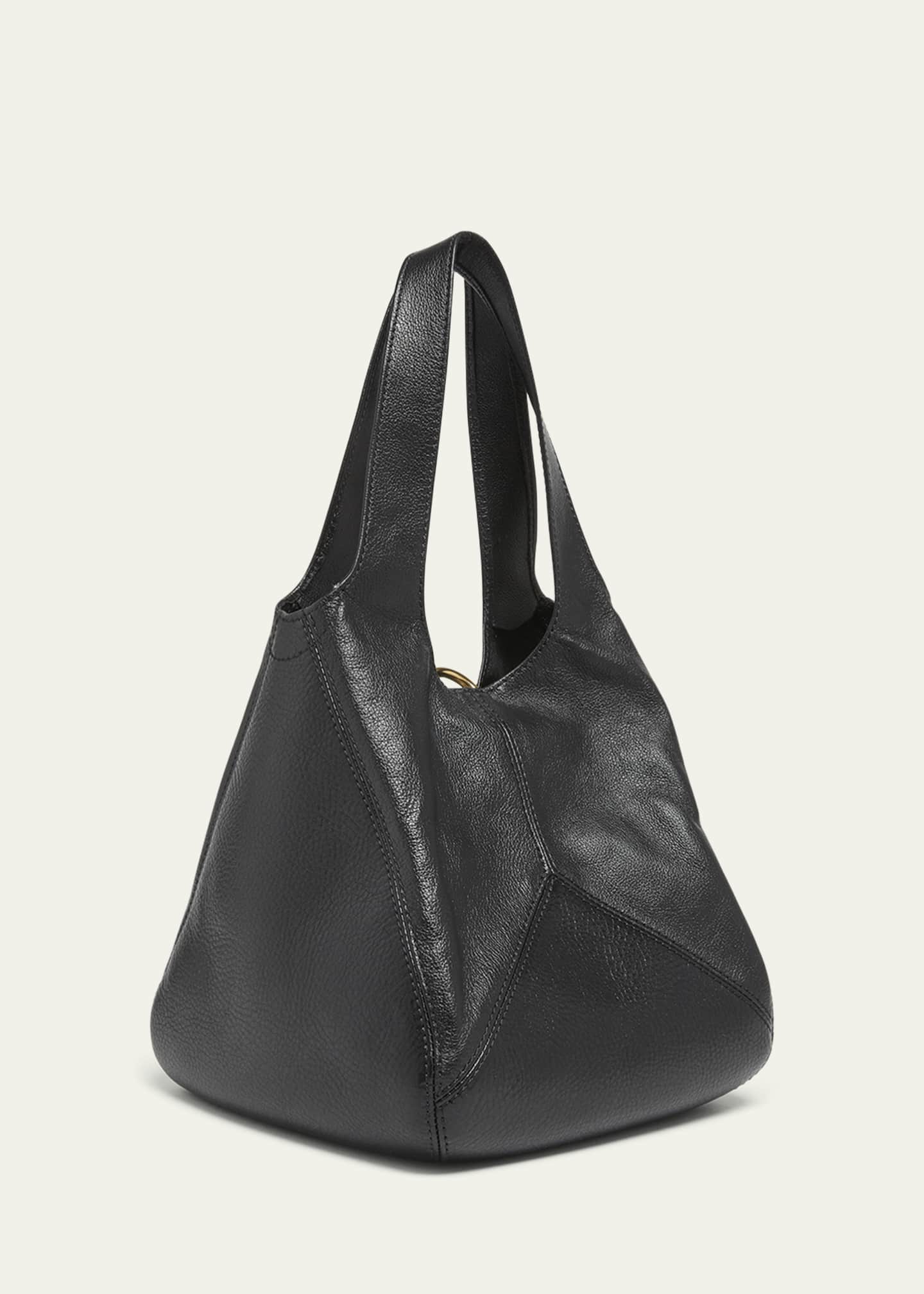 Balloon Small Top-Handle Bag in Leather