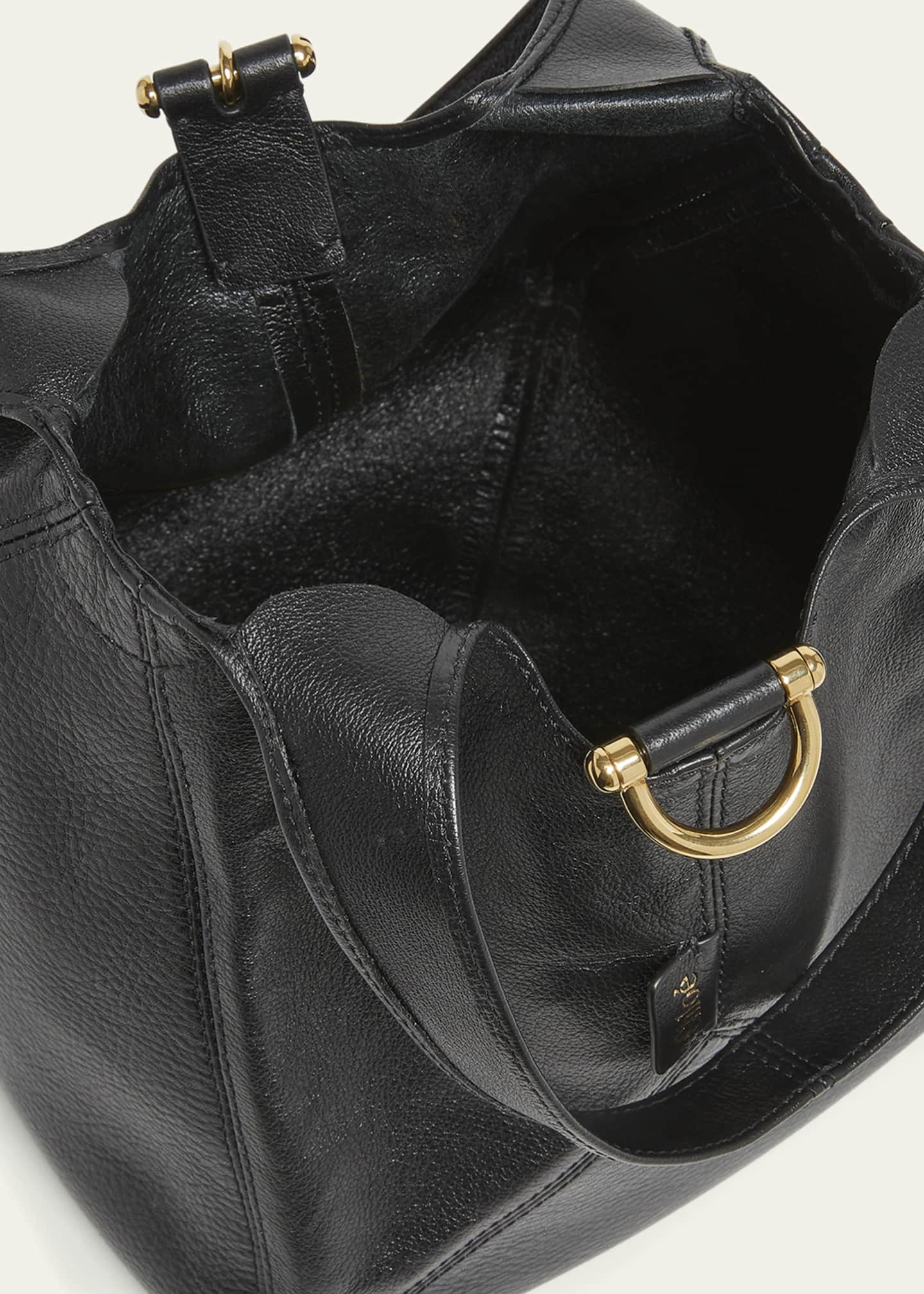 Balloon Small Top-Handle Bag in Leather