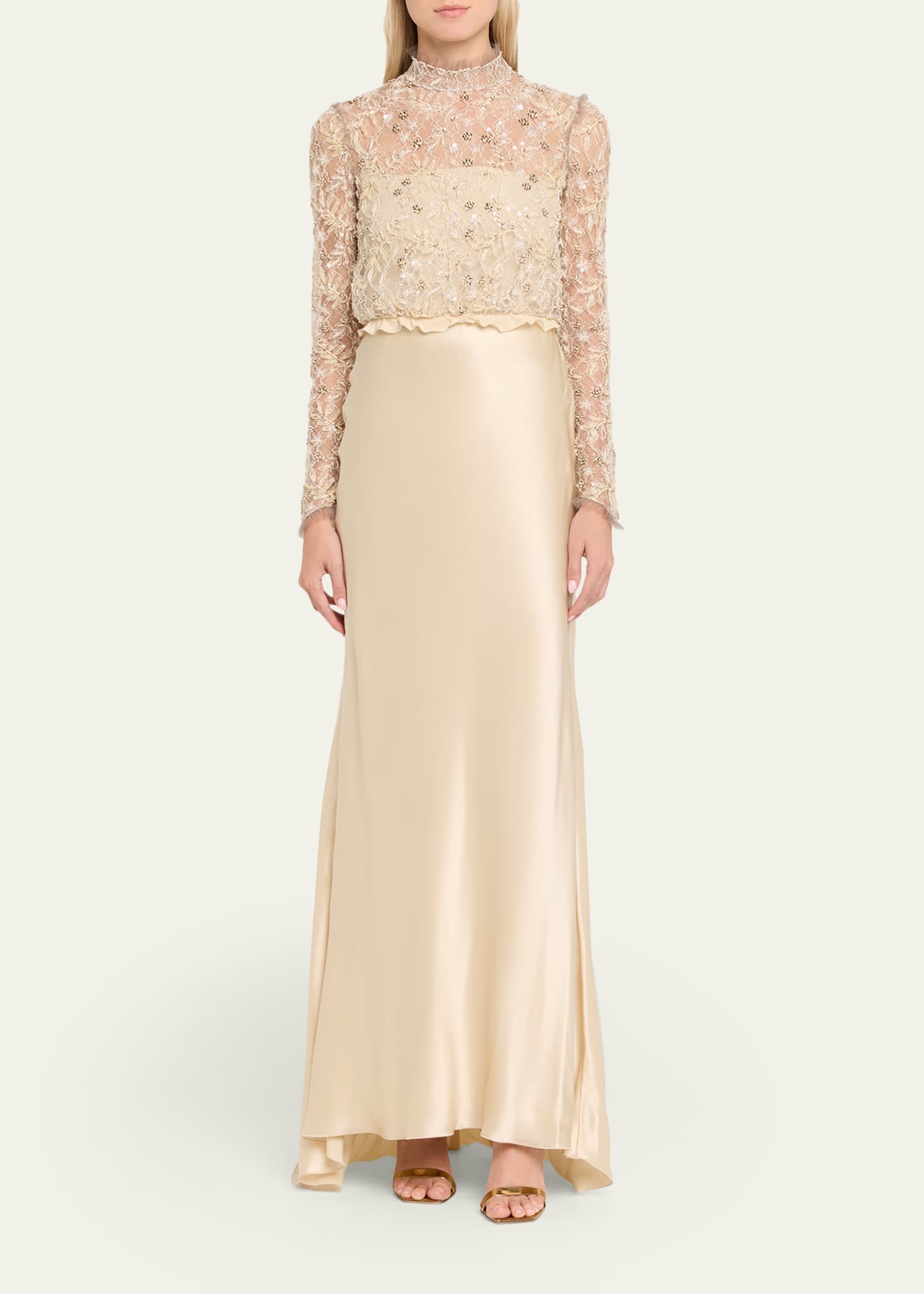 white lace dress for spring Declan Midi Dress in White main image 1