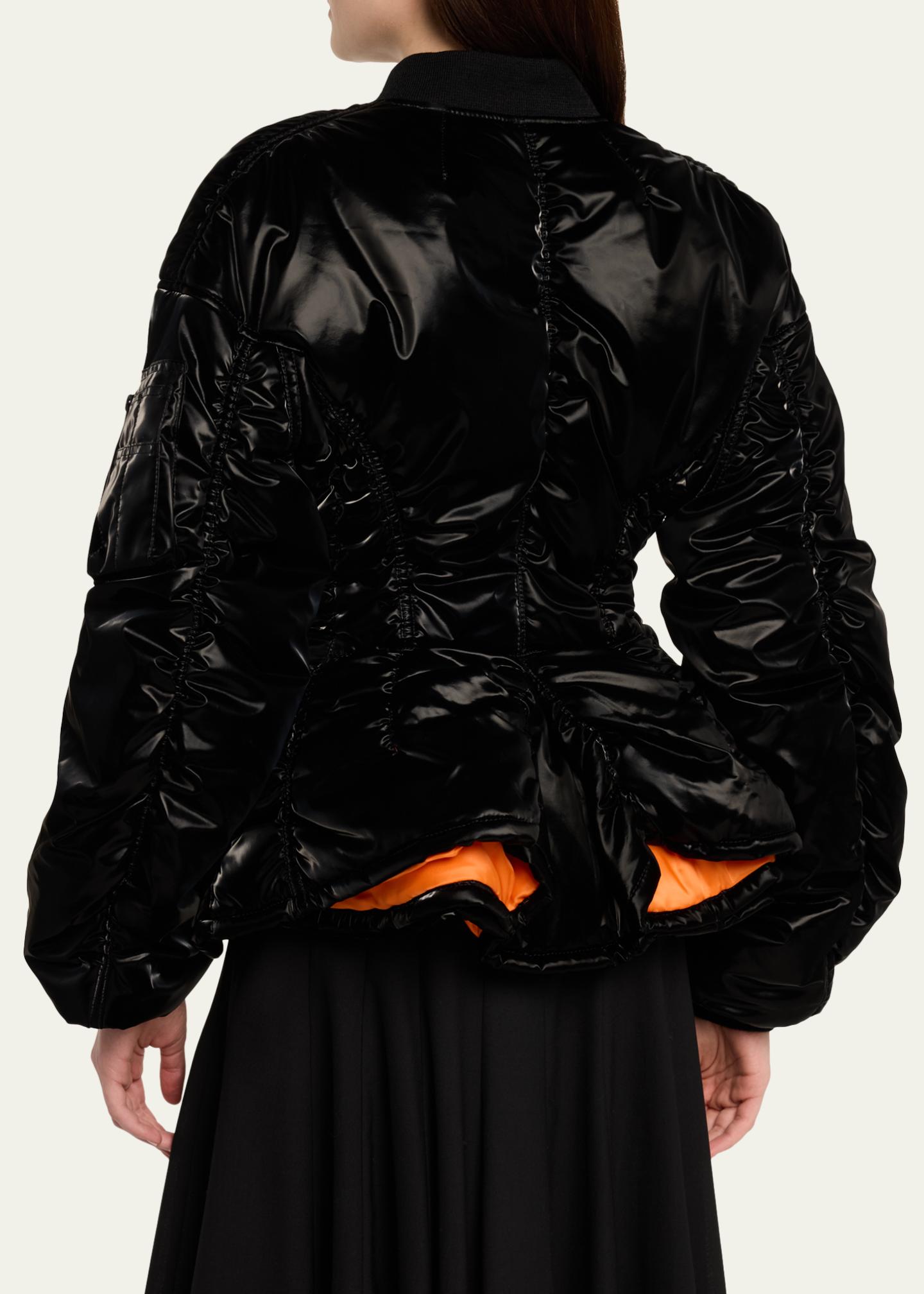 Junya Watanabe Cinched Ruched Jacket - Bergdorf Goodman