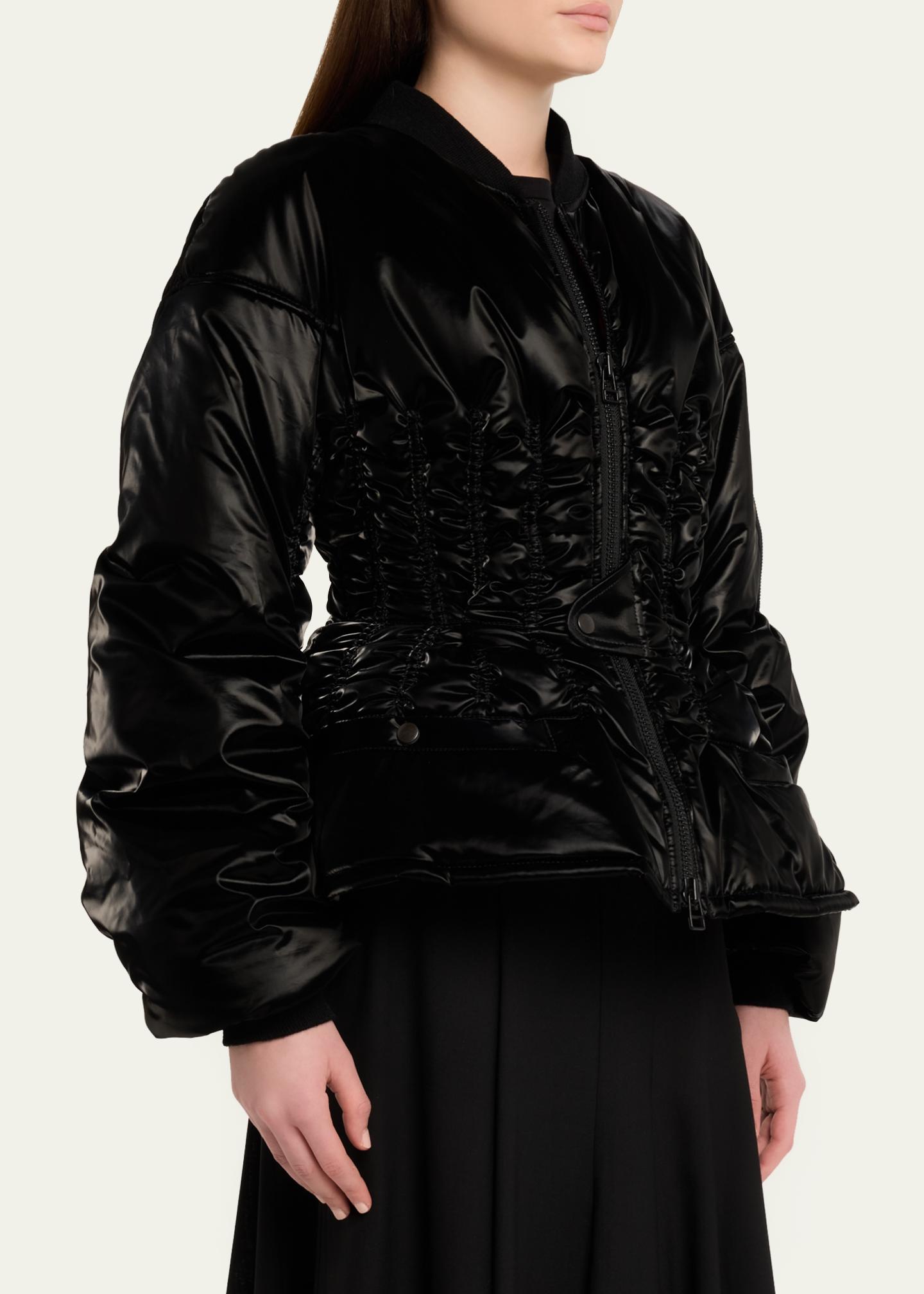 Junya Watanabe Cinched Ruched Jacket - Bergdorf Goodman