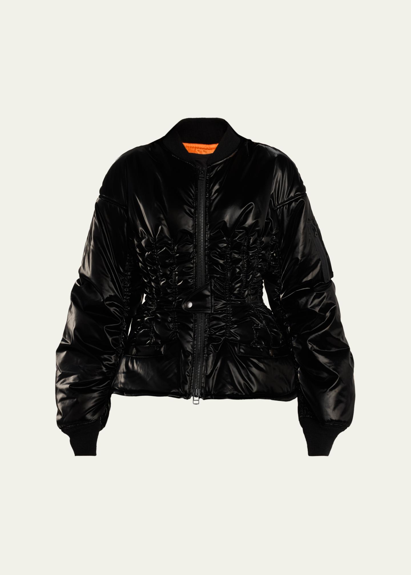 Junya Watanabe Cinched Ruched Jacket - Bergdorf Goodman