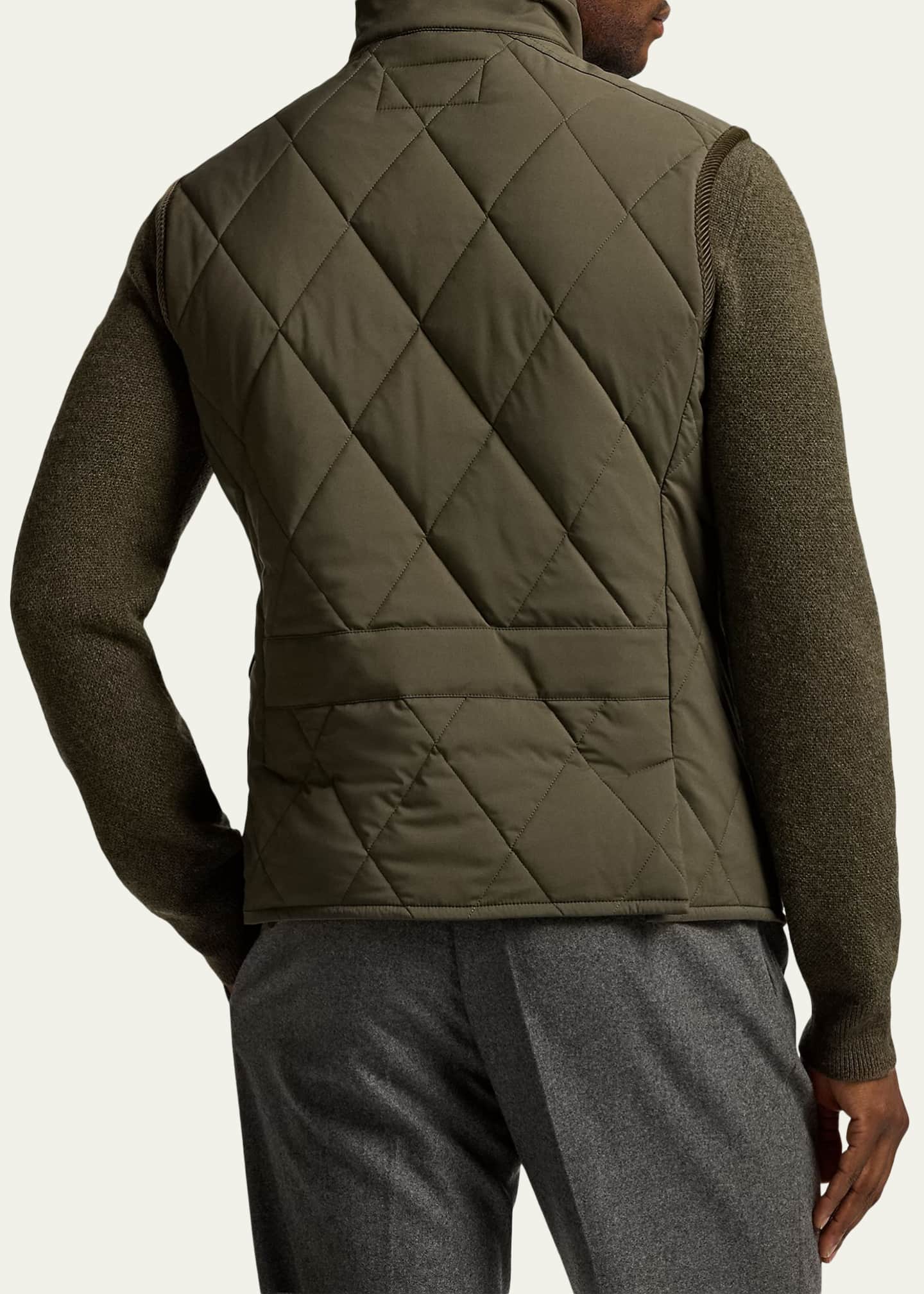 Ralph Lauren Purple Label Men's Superfine Nylon Snap-Front Quilted