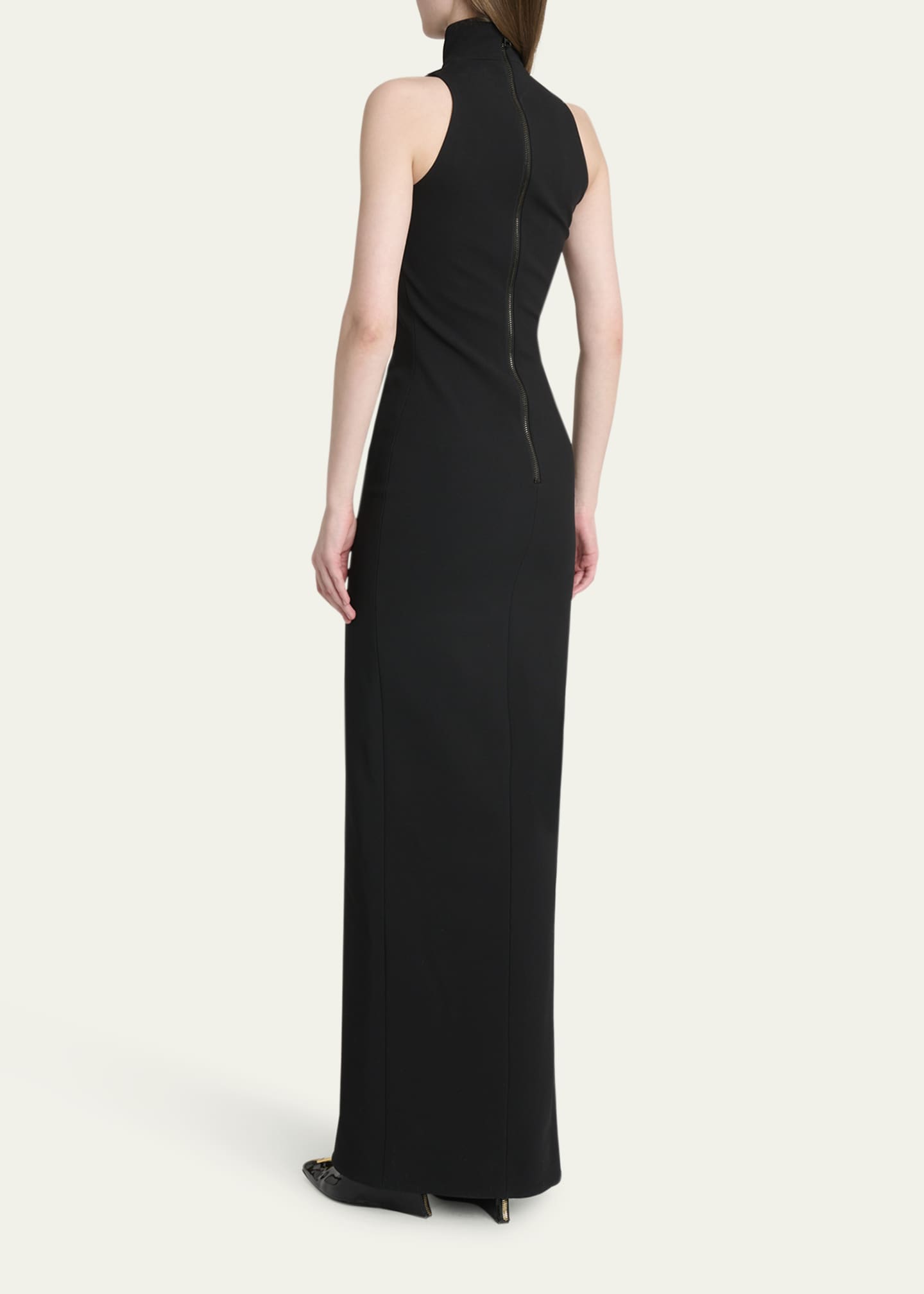 Balmain Halterneck Embroidered-Croco Dress, Ehv Noir/C, Women's, 2, Cocktail & Party Wedding Guest Dresses Halter Neck Dresses