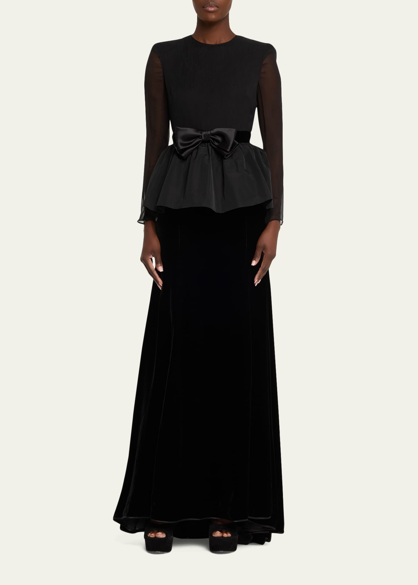 valentino backless dress VALENTINO GARAVANI Open-Back Pleated Duchesse-Satin Gown