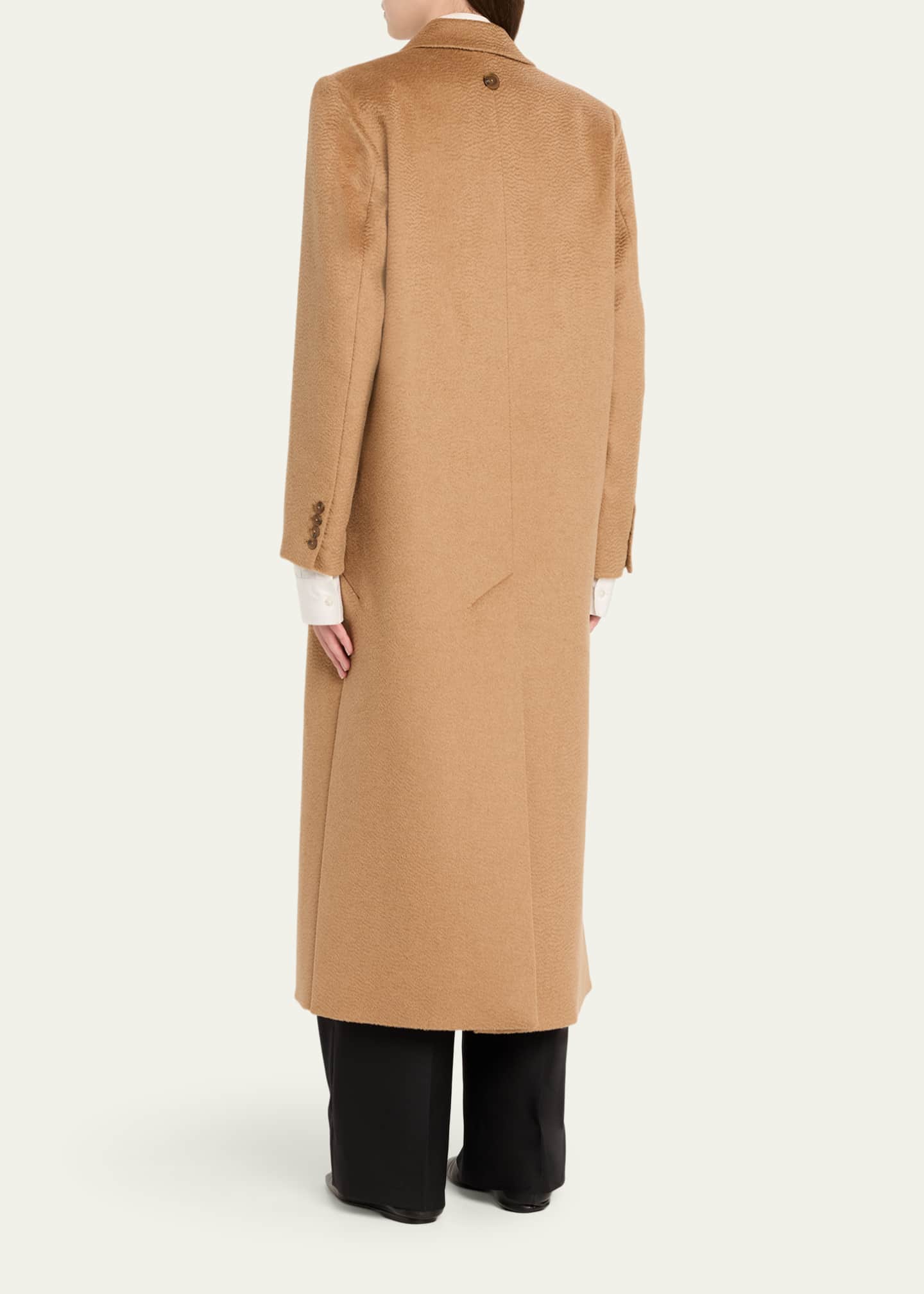 Heirlome Lilli Brushed Camel Double-Breasted Long Coat - Bergdorf