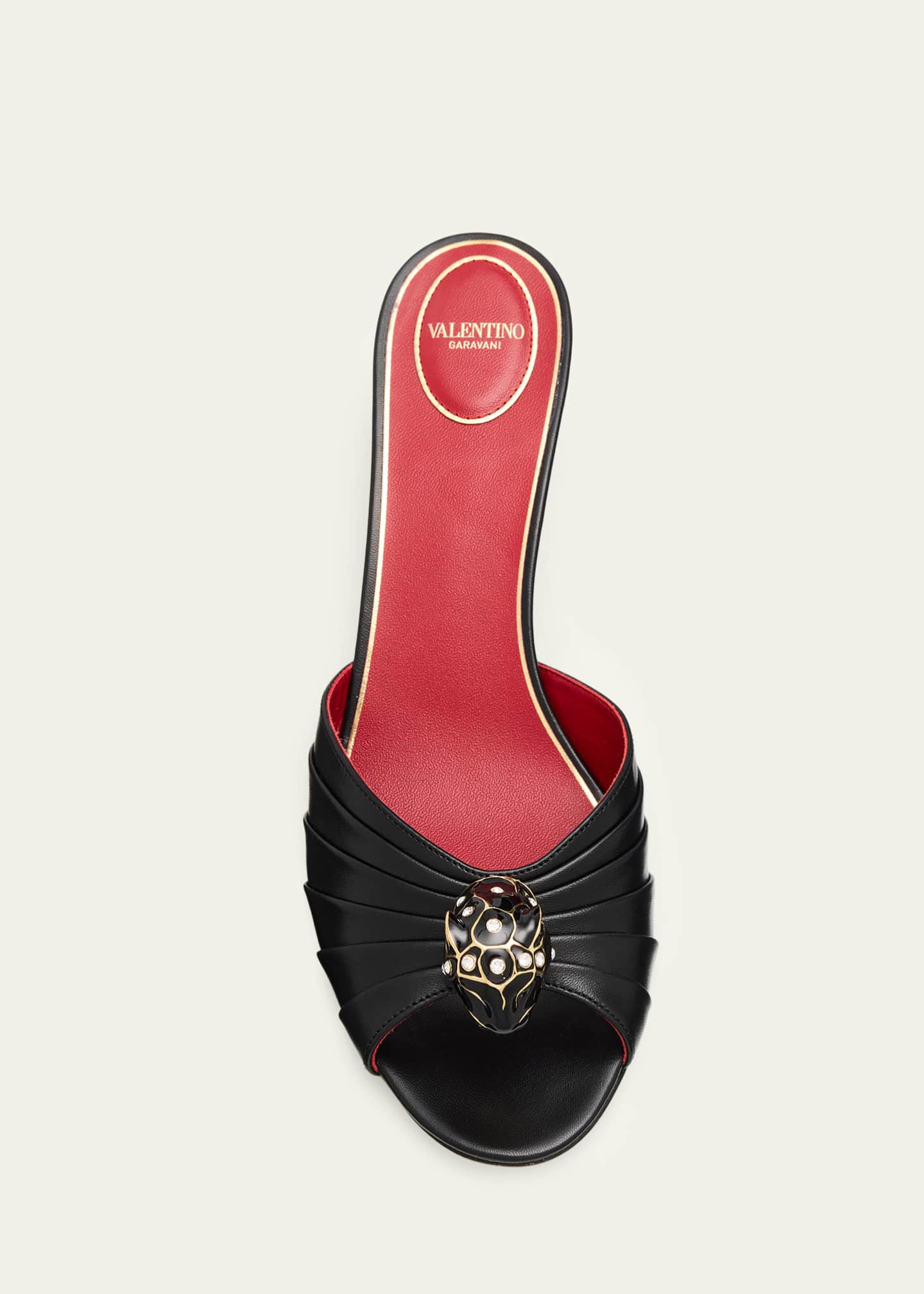 Valentino Garavani 55mm Pas De Chat Leather Mules - Bergdorf Goodman