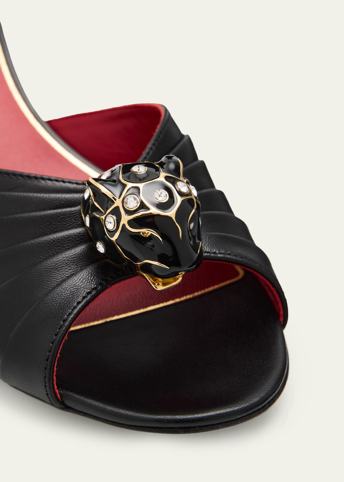 Valentino Garavani 55mm Pas De Chat Leather Mules - Bergdorf Goodman