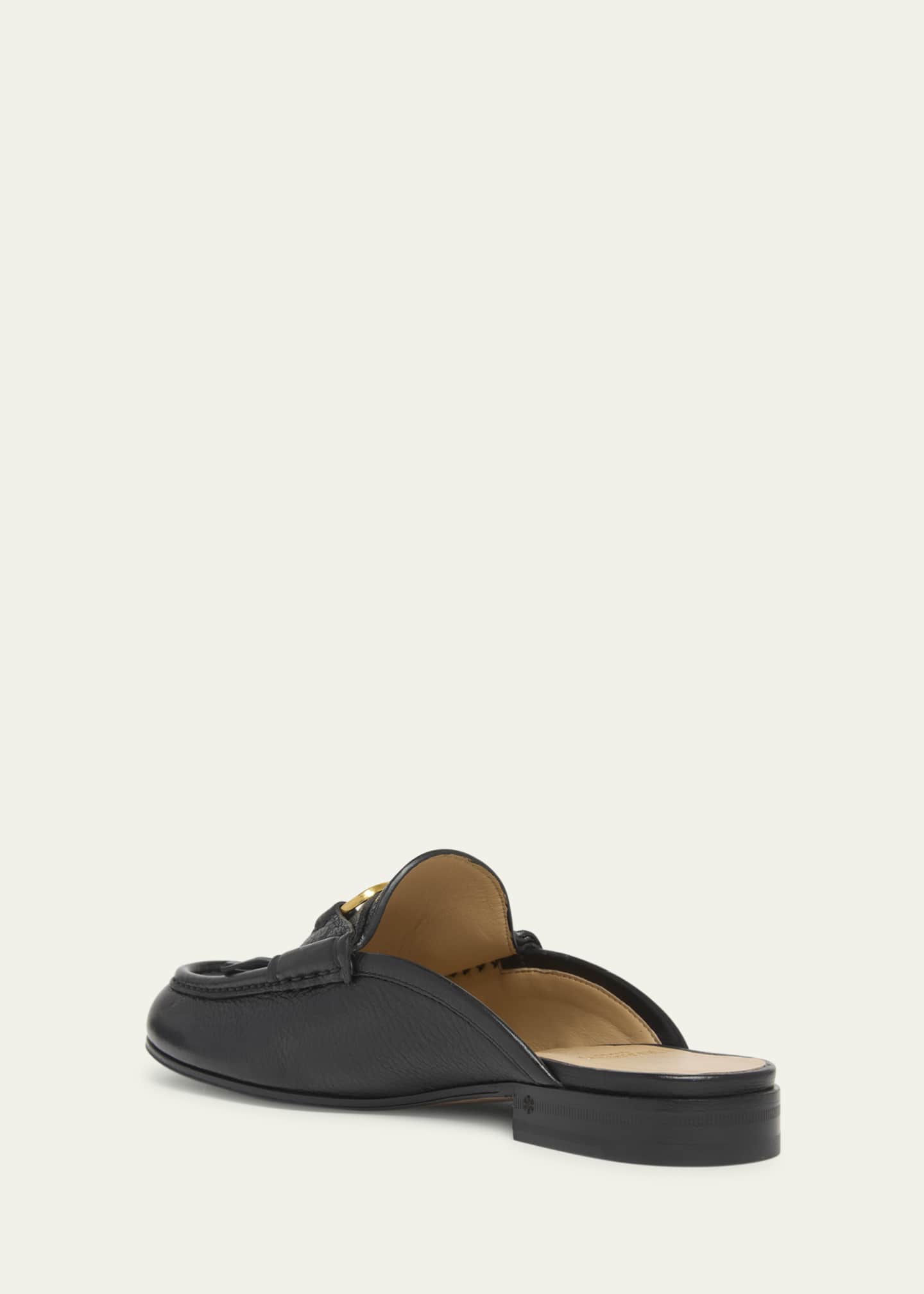 Valentino Garavani VLogo Signature Leather Loafer Mules - Bergdorf