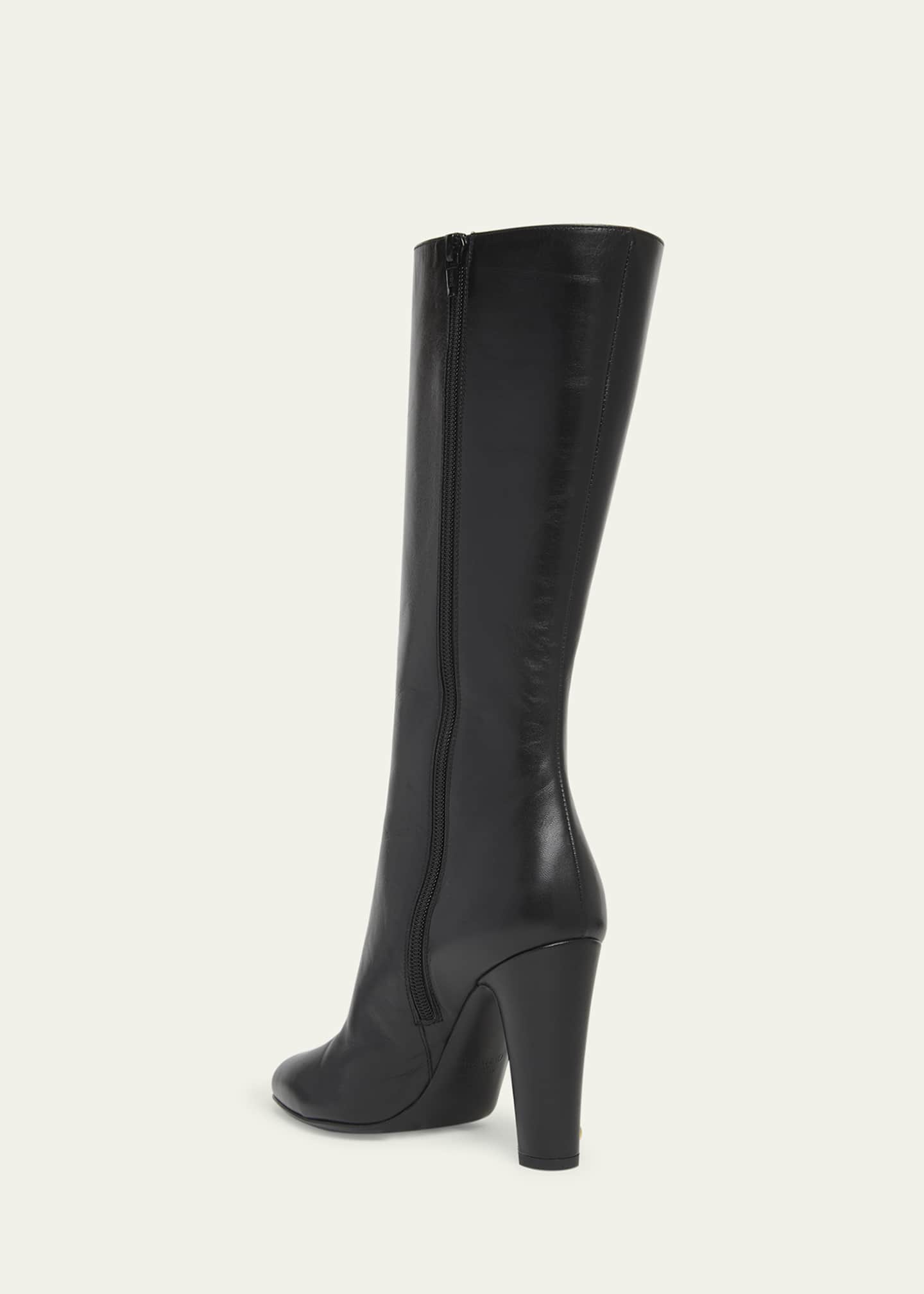 Valentino Garavani 100mm Hotty Leather Mid-Calf Boots - Bergdorf