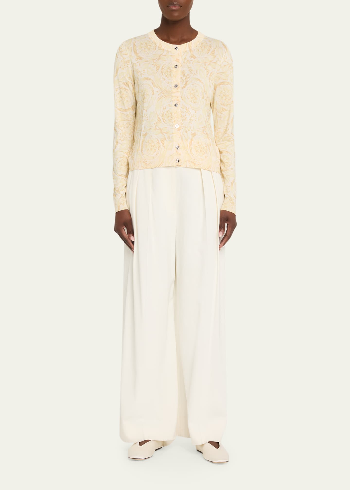 Versace Barocco '92 Knit Cardigan - Bergdorf Goodman