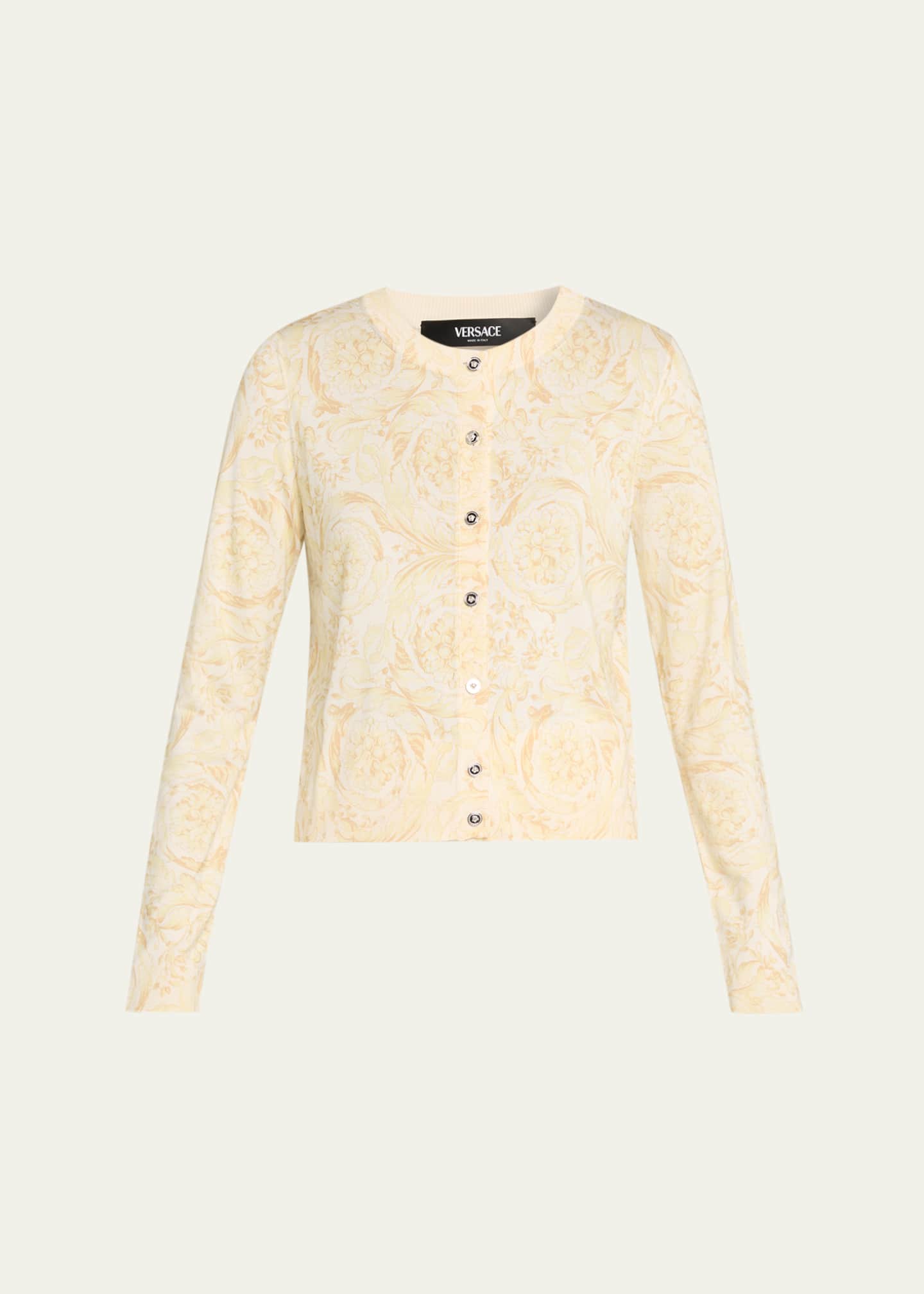 Versace Barocco '92 Knit Cardigan - Bergdorf Goodman