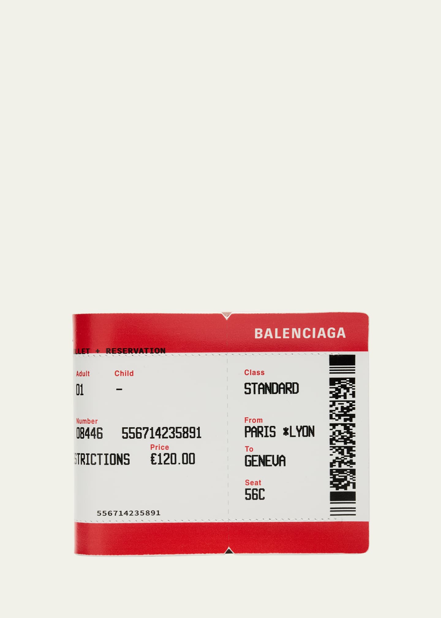Balenciaga Passport Boarding Pass Bifold Leather Wallet - Bergdorf