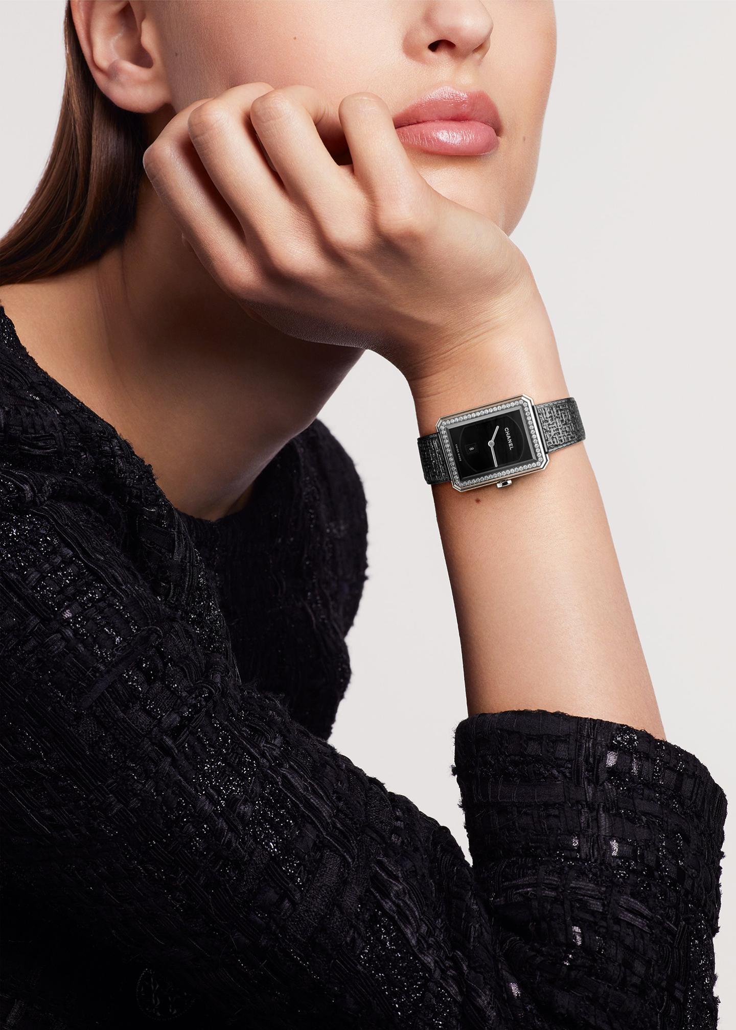 CHANEL BOY·FRIEND TWEED WATCH, MEDIUM VERSION - Bergdorf Goodman