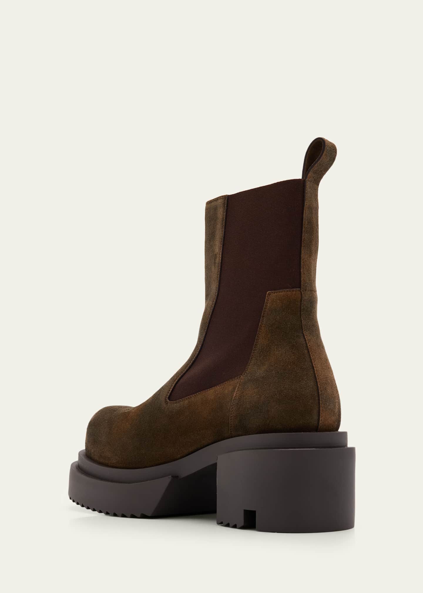 靴 rick owens beatle bogun 43 Rick Owens Brown Beatle Bogun Boots Rick Owens