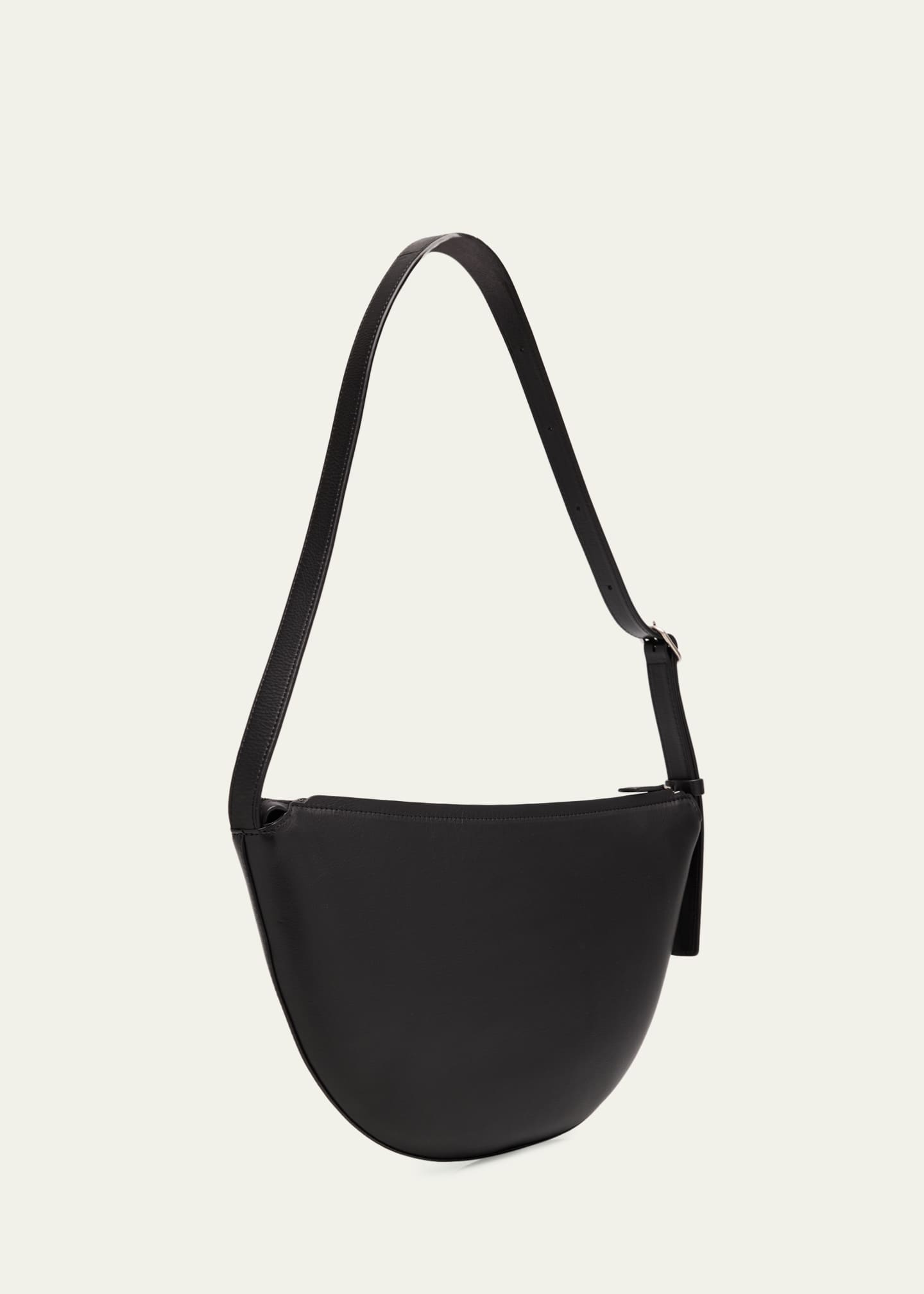 Jouvette Crescent Shoulder Bag in Leather