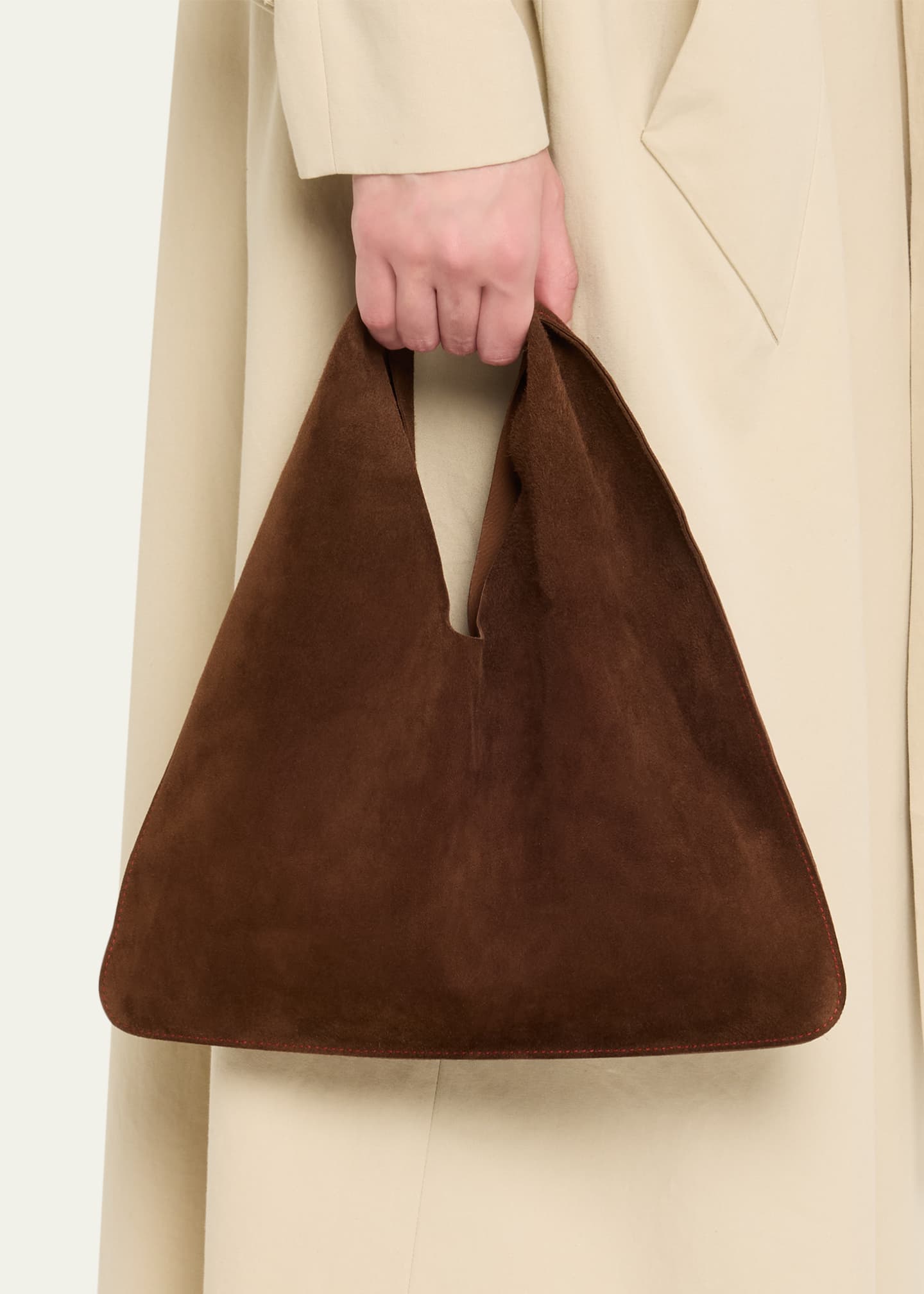 Bindle Small Shoulder Bag in Suede