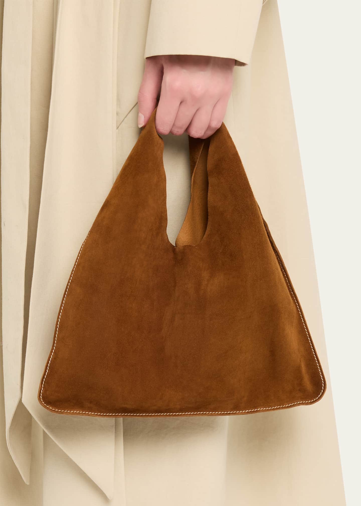 Bindle Small Shoulder Bag in Suede