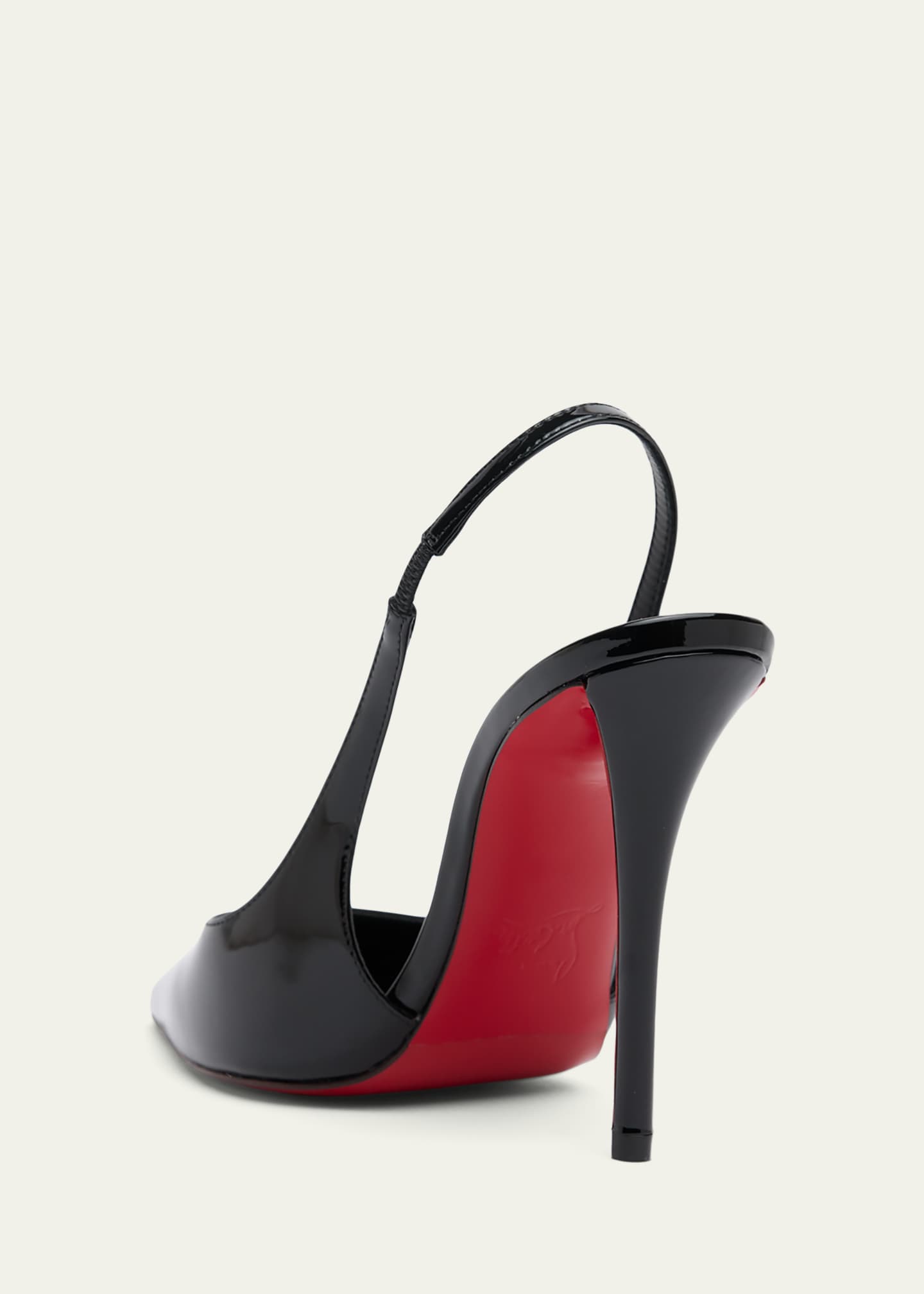 Christian Louboutin 100mm Miss Z Patent Leather Slingback Pumps