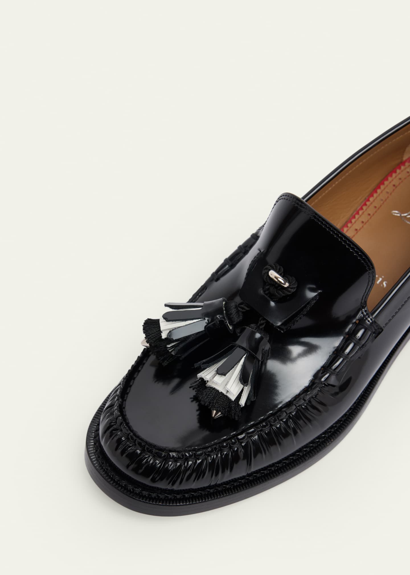 Christian Louboutin Men's Orlando Leather Tassel Penny Loafers
