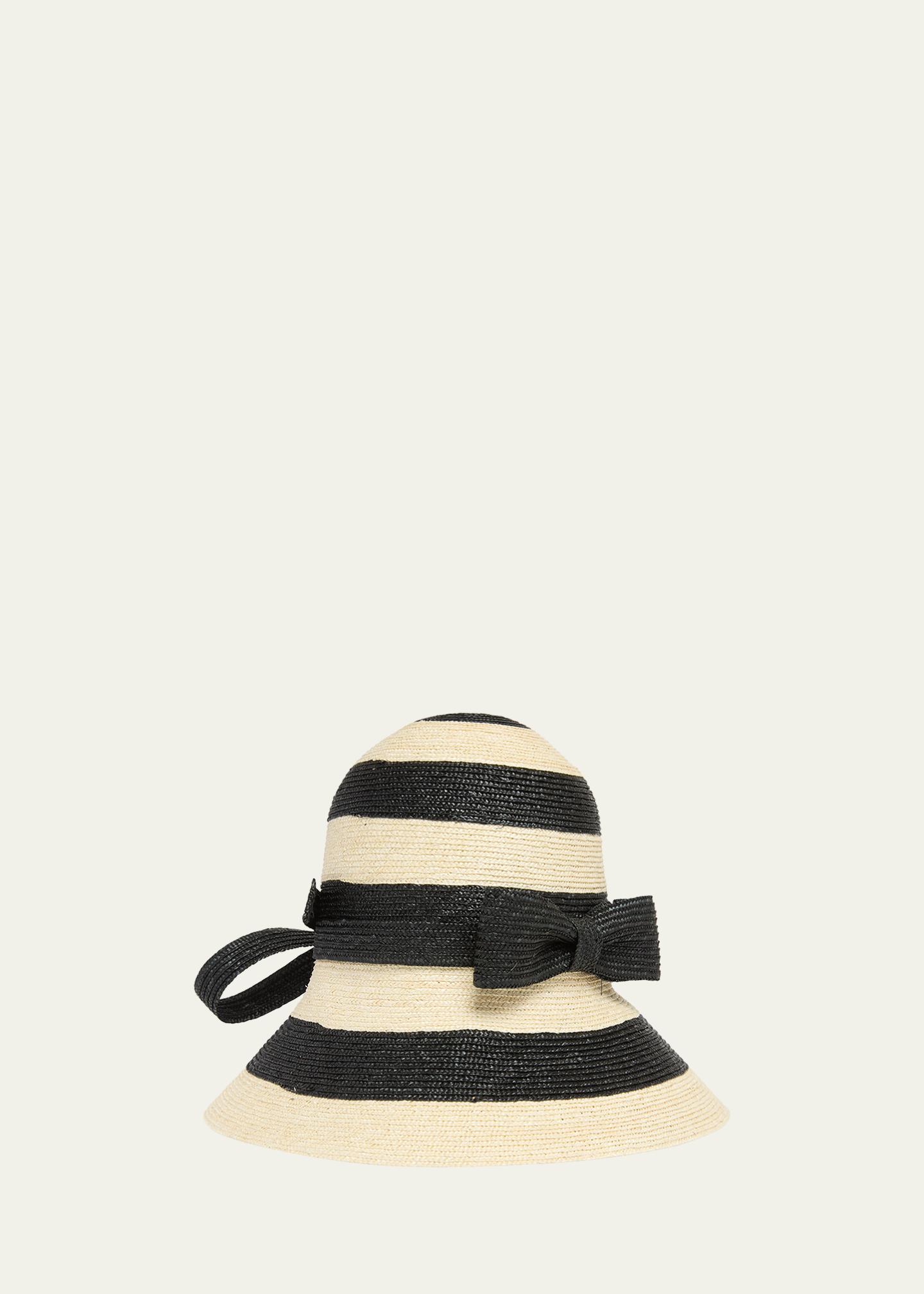 Valentino Garavani VLogo Signature Straw Cloche Hat - Bergdorf Goodman