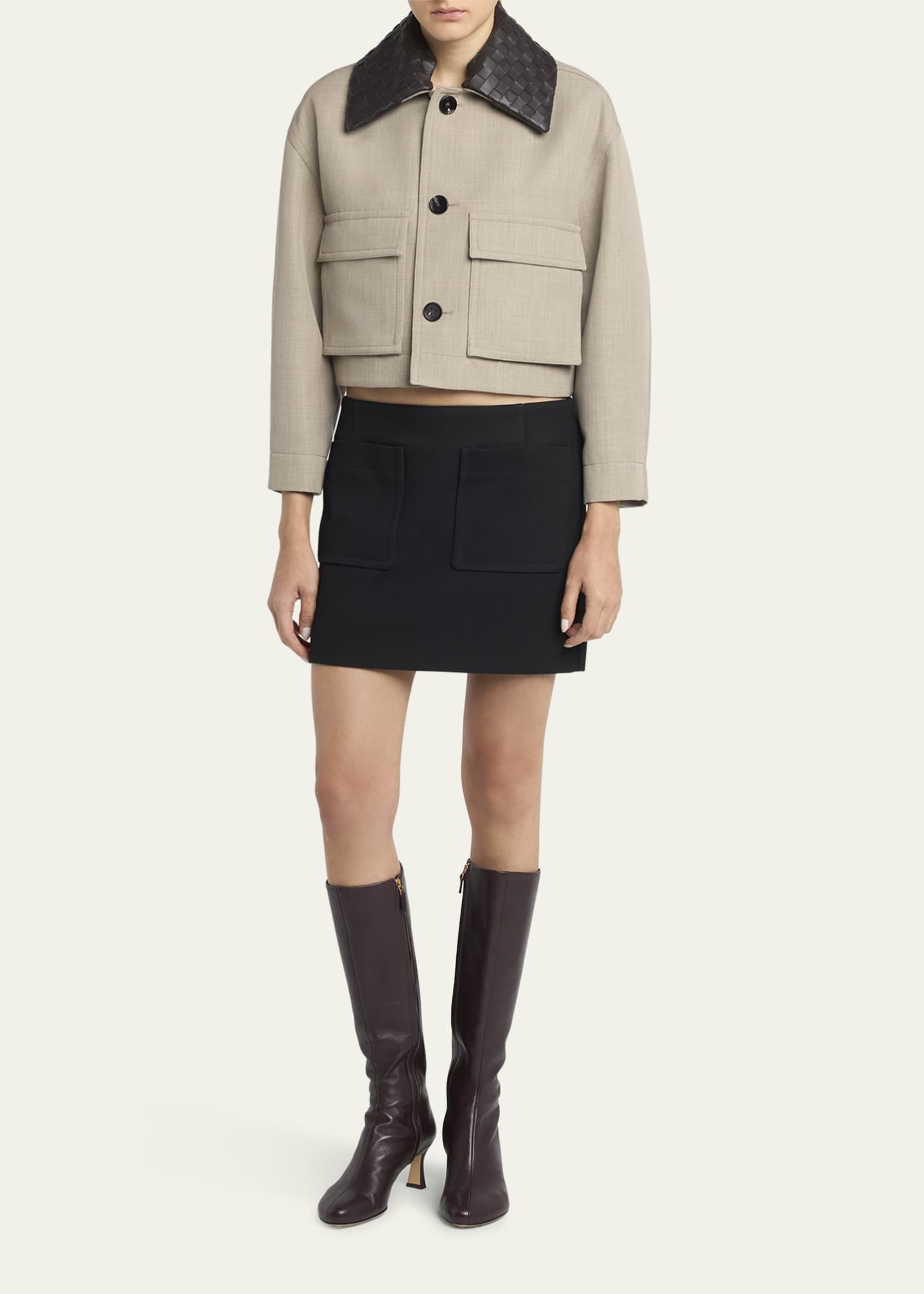 Bottega Veneta Lagoon Nappa Leather Knee-High Boots - Bergdorf Goodman