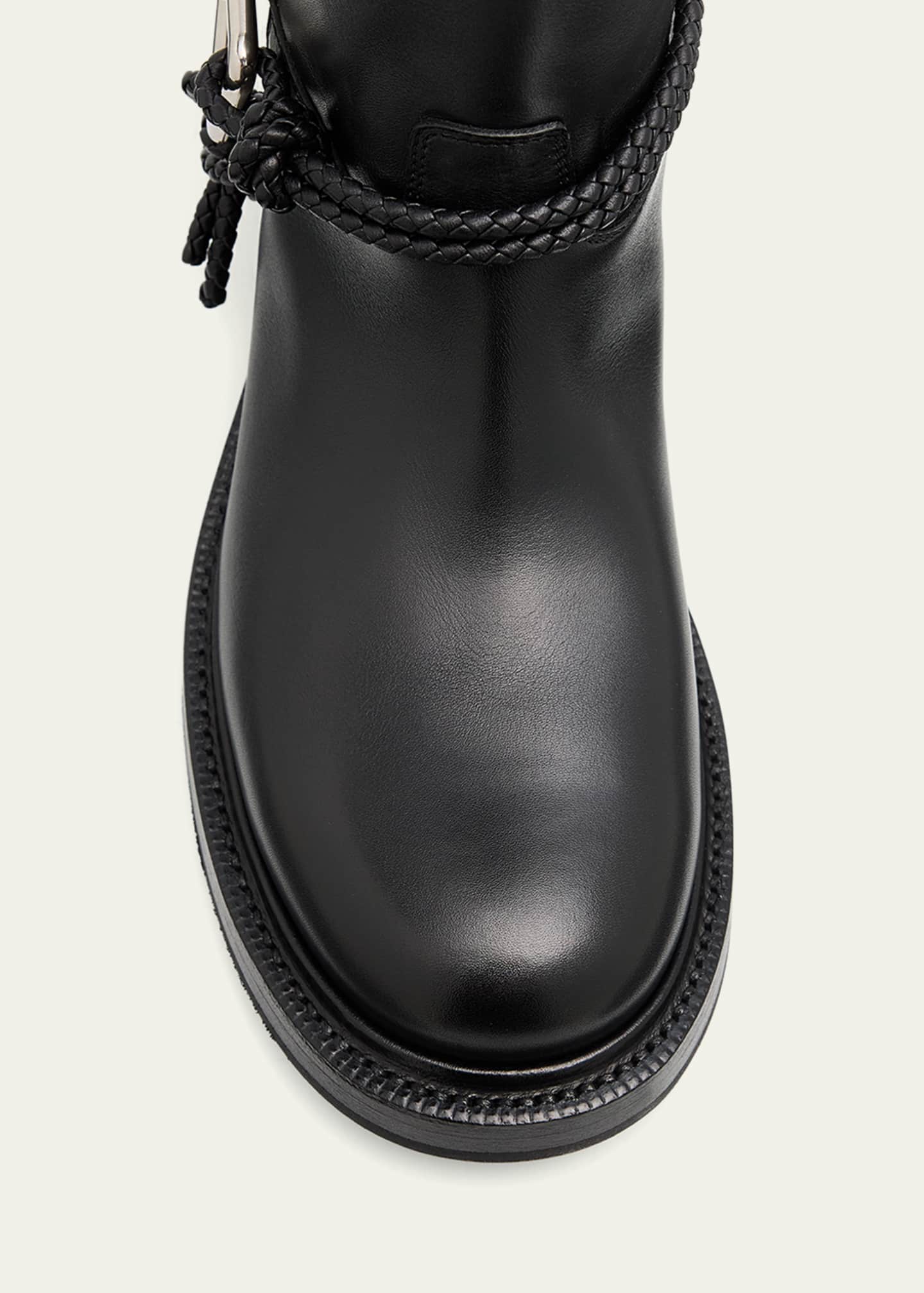 Bottega Veneta James Leather Knee-High Riding Boots - Bergdorf Goodman