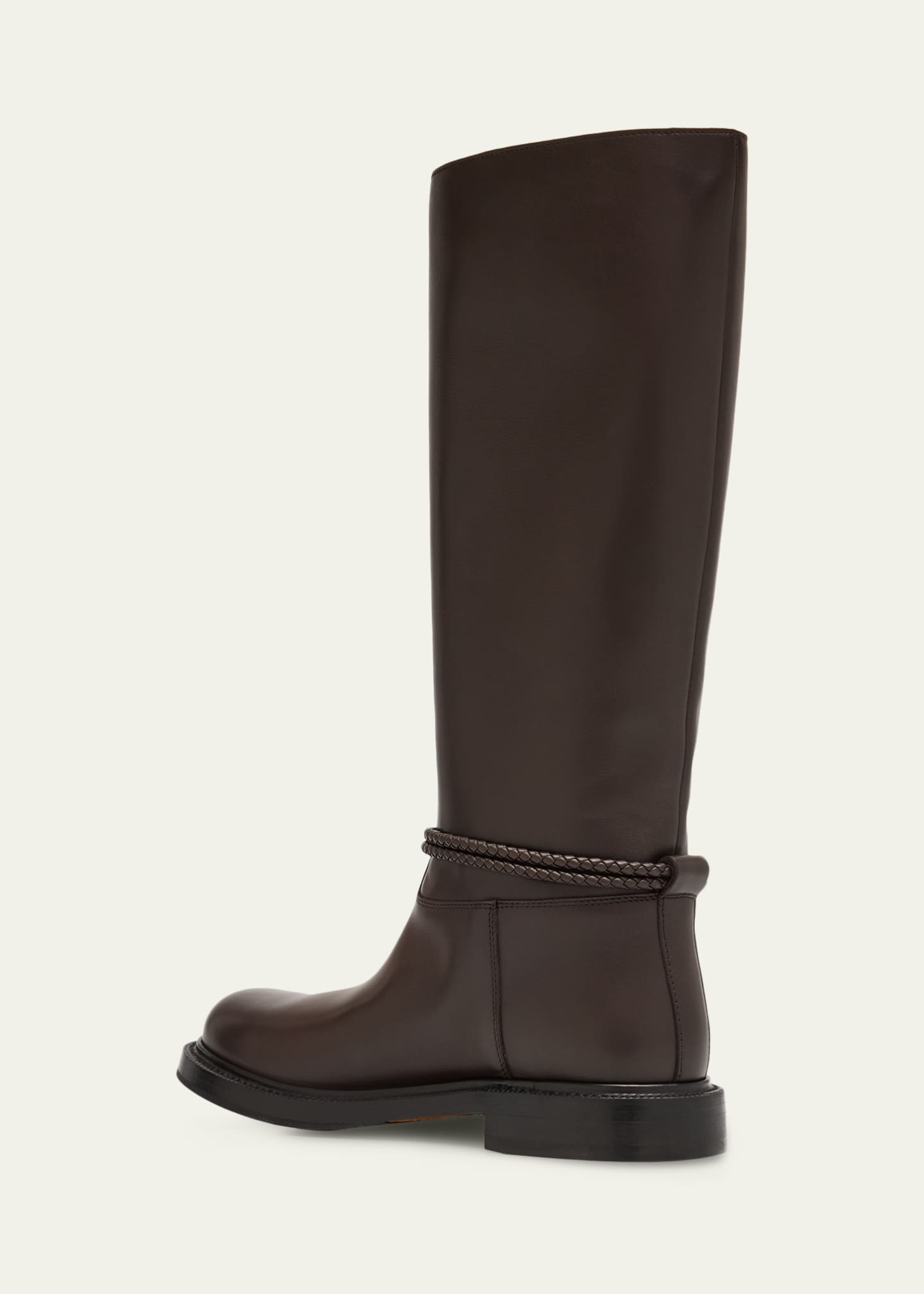 Bottega Veneta James Leather Knee-High Riding Boots - Bergdorf Goodman