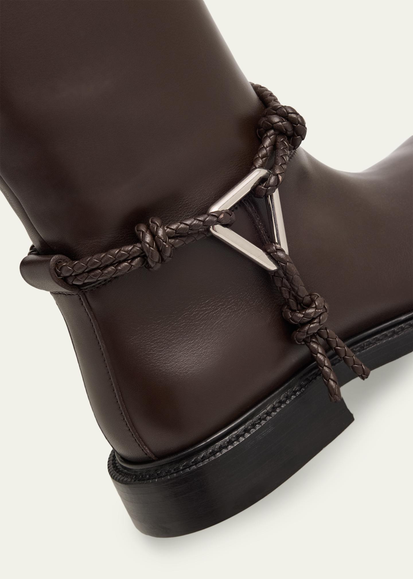BOTTEGA VENETA 正規店購入 レザーブーツ サイズ35 ※箱、袋つき Bottega Veneta James Leather Knee-High Riding Boots - Bergdorf Goodman