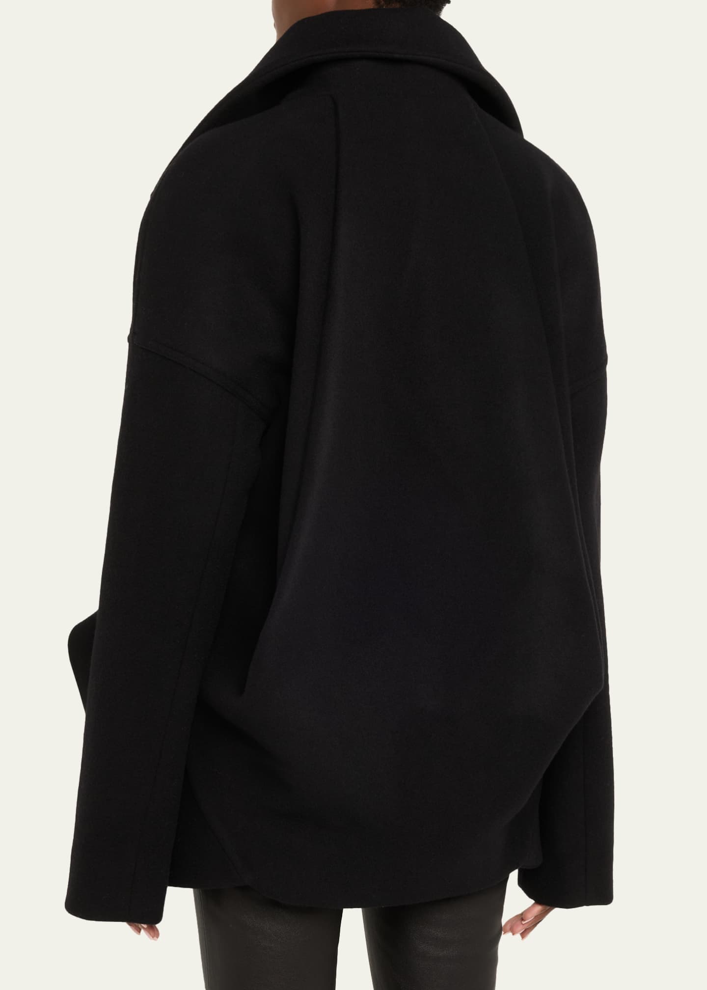 Draculi Sculptural Peplum Zip Jacket