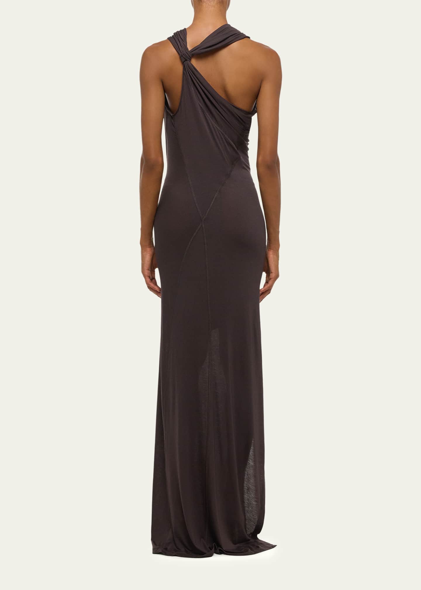 maggy london ella jersey maxi dress Satin Draped Corset Bodice Long Prom Dress main image 1