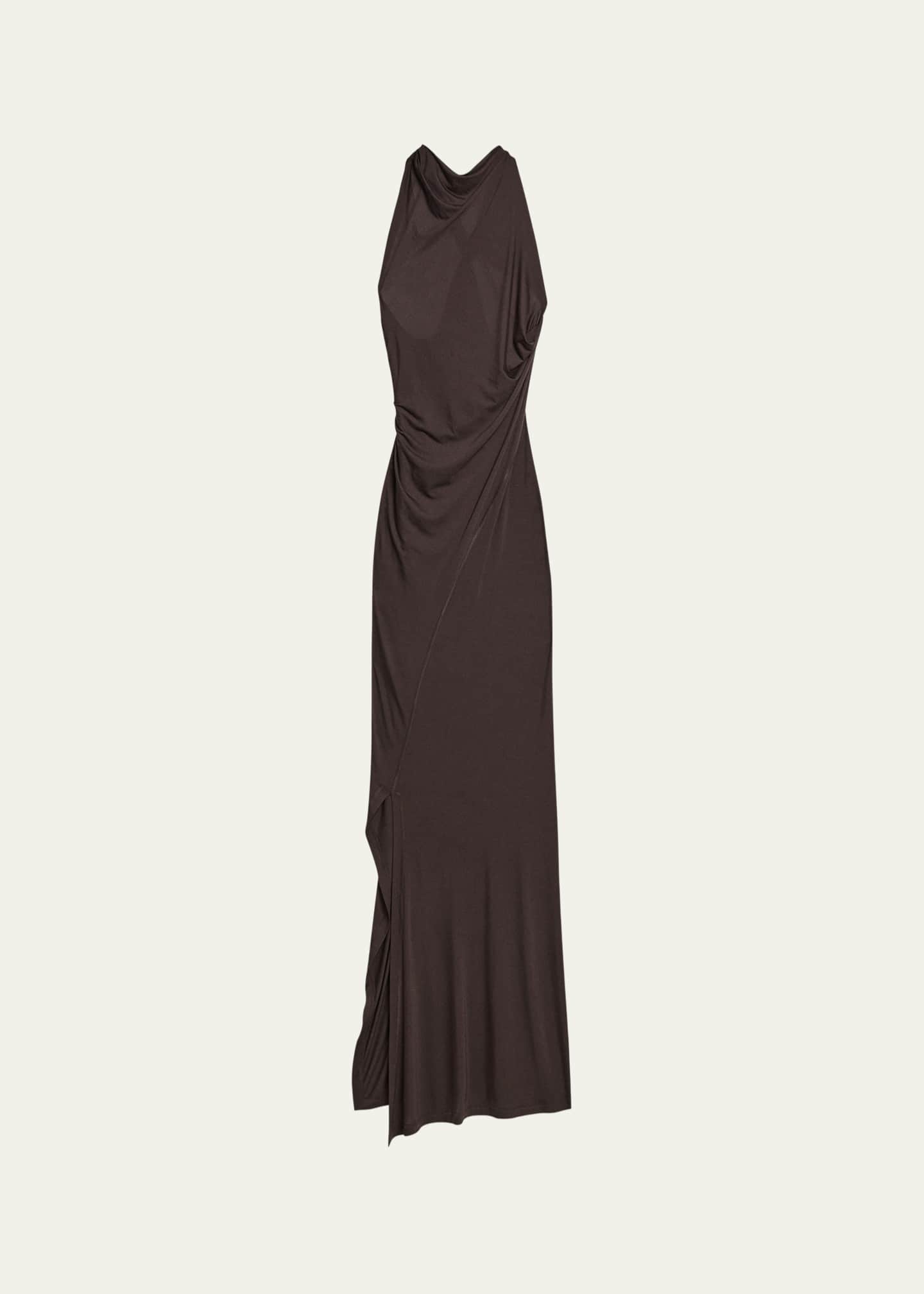 long chiffon bridesmaid dresses with sleeves Gracins Royal Blue Chiffon A Line Pleated Bridesmaid Dresses with Long Sleeves 2026 main image 1