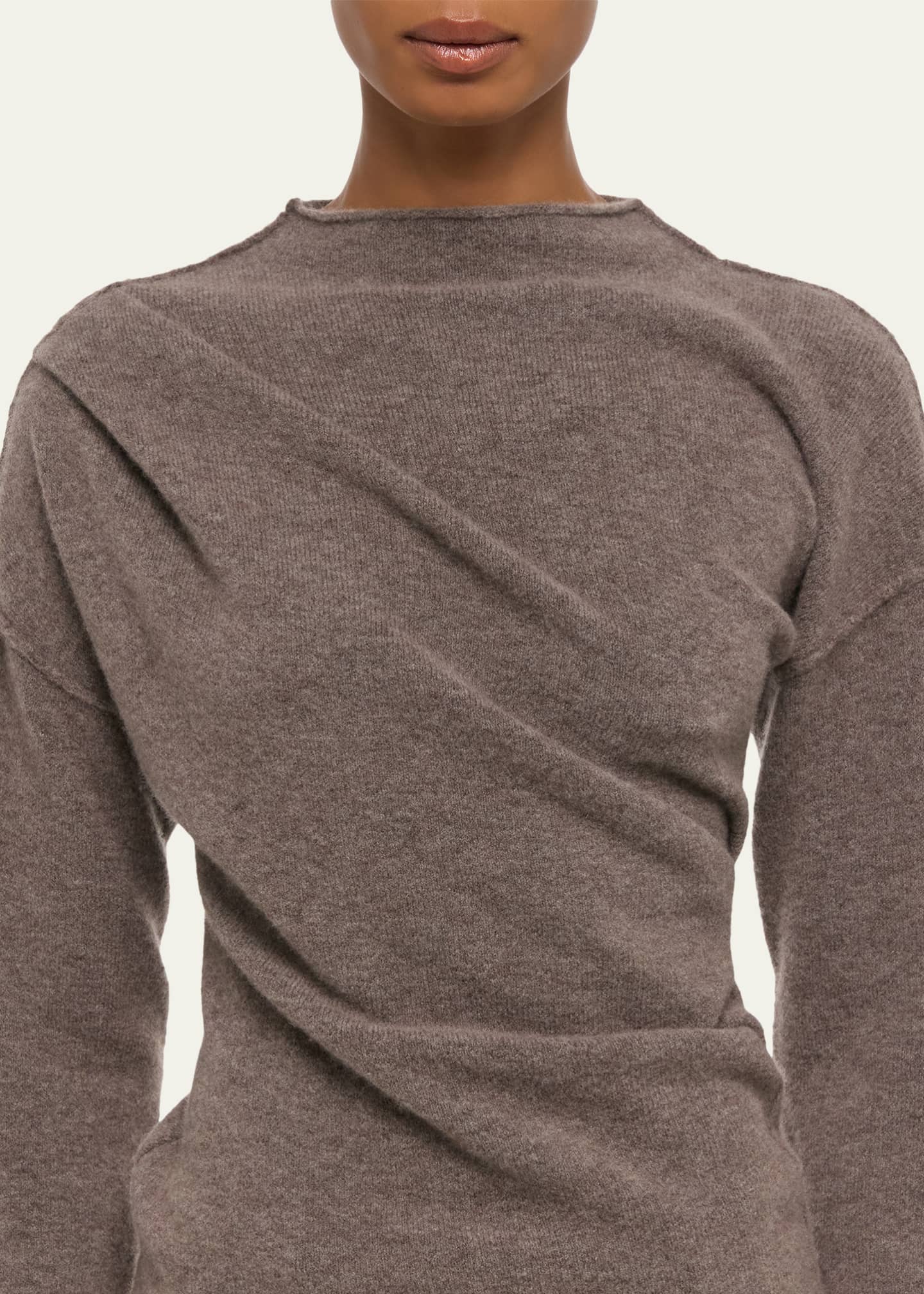 Helmut Lang Slouchy Crewneck Twist Sweater - Bergdorf Goodman