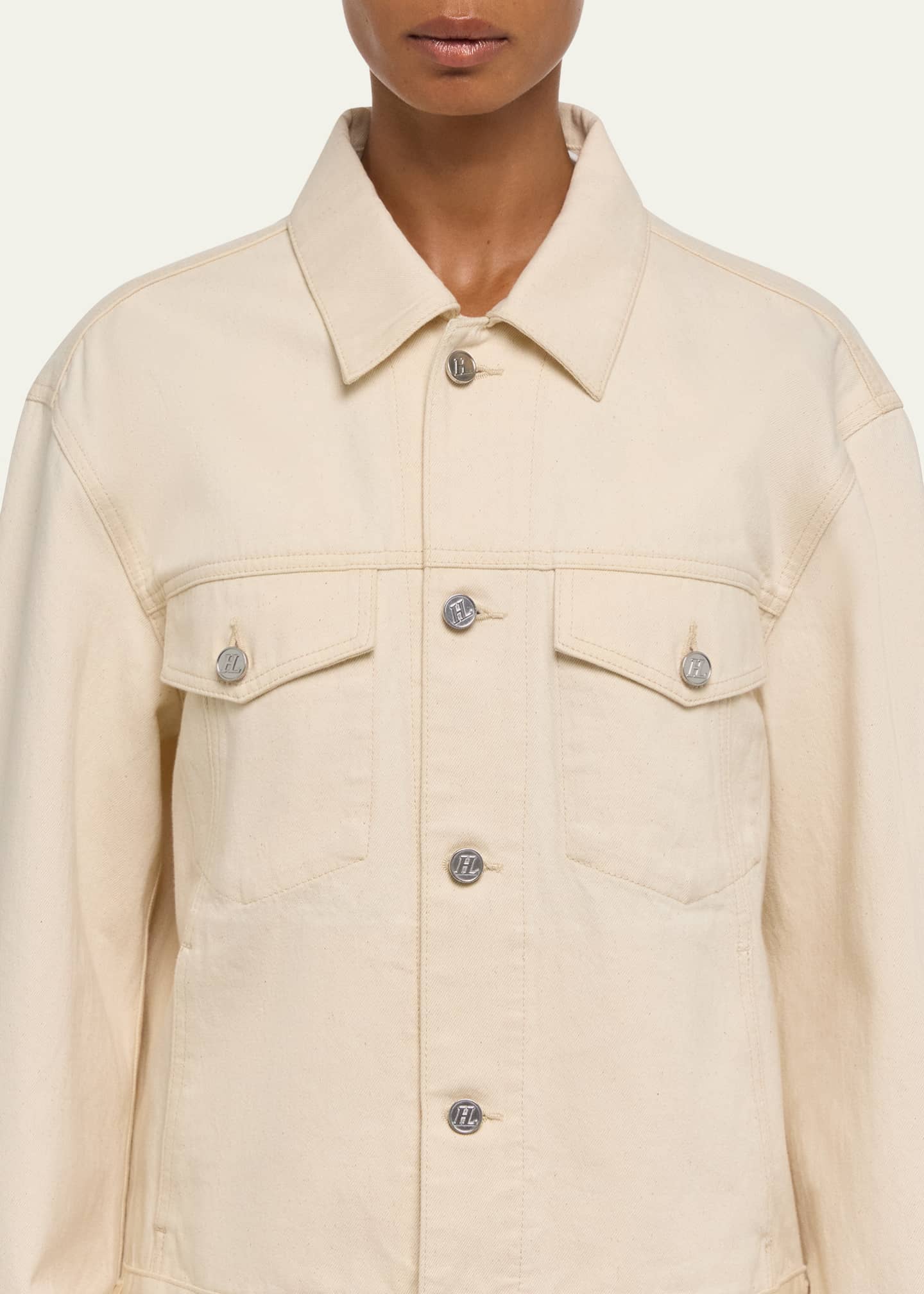 white christmas dresses Femme Trucker Jacket by Helmut Lang- La Garçonne main image 1