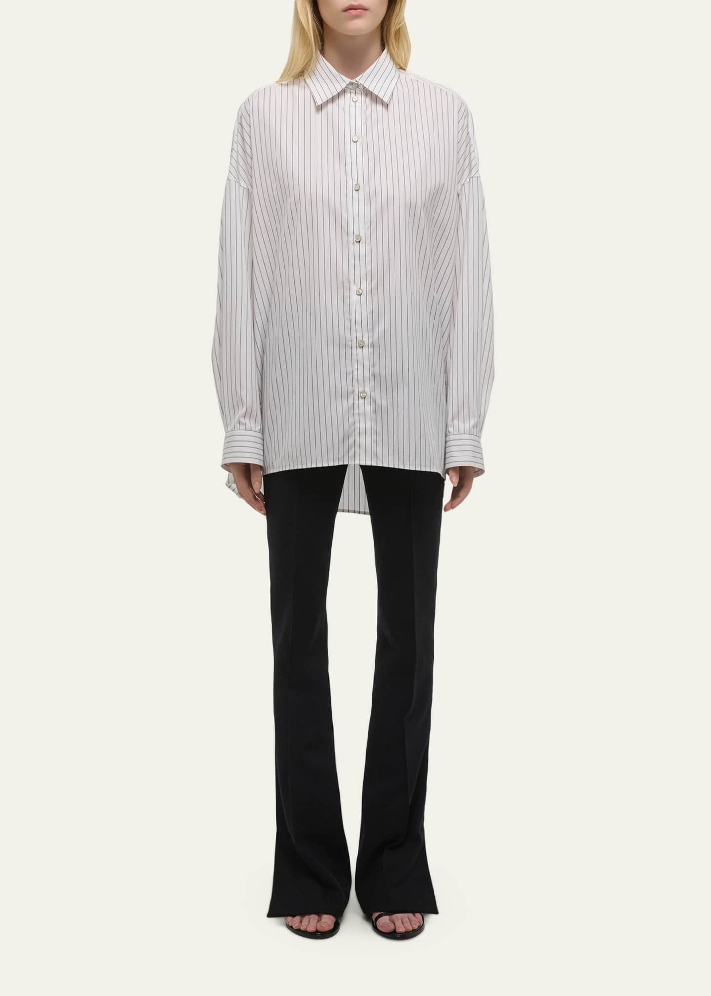 Helmut Lang Long-Sleeve Cinch Placket Shirt - Bergdorf Goodman