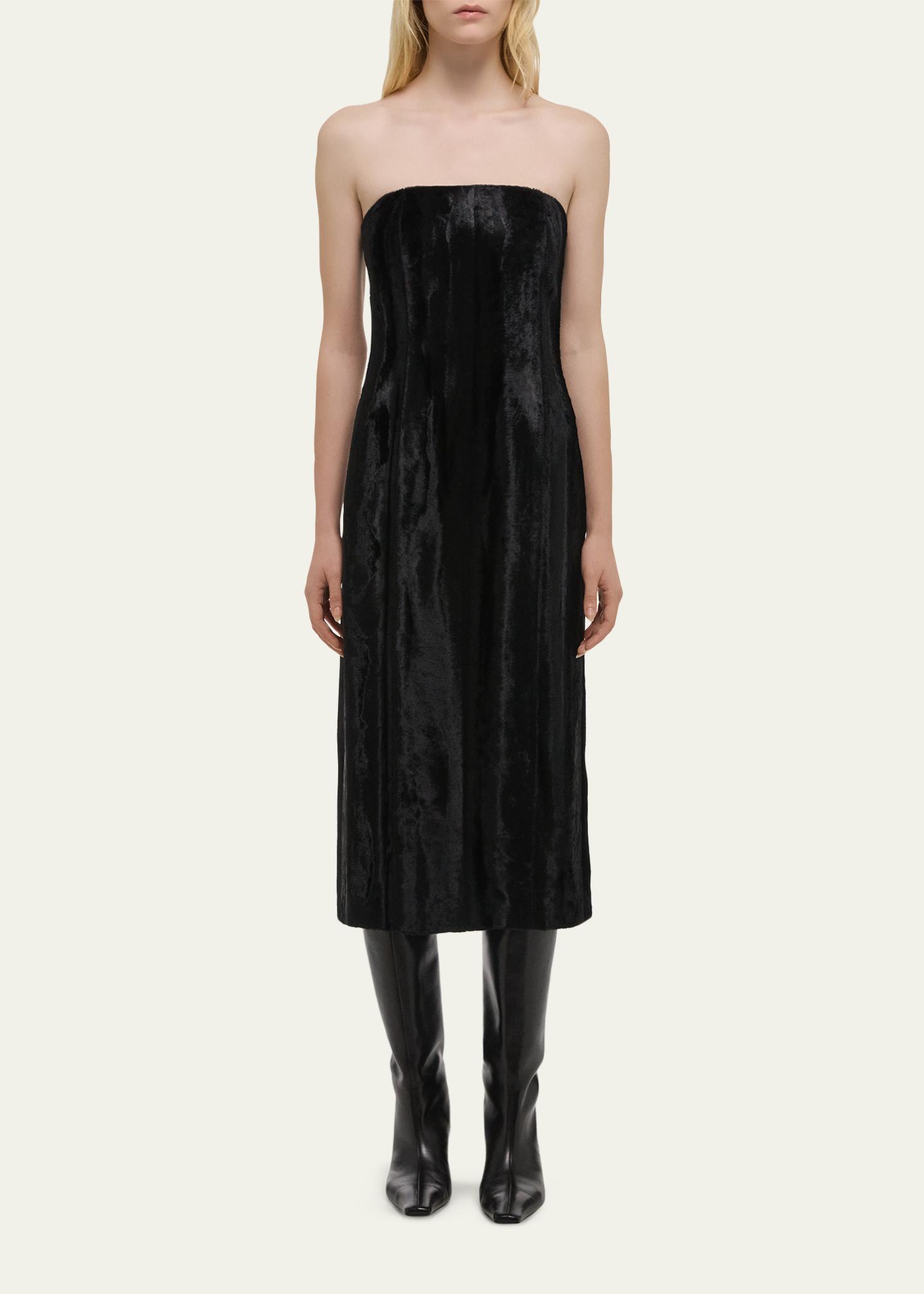 Helmut Lang Sleeveless Faux Pony Midi Dress - Bergdorf Goodman
