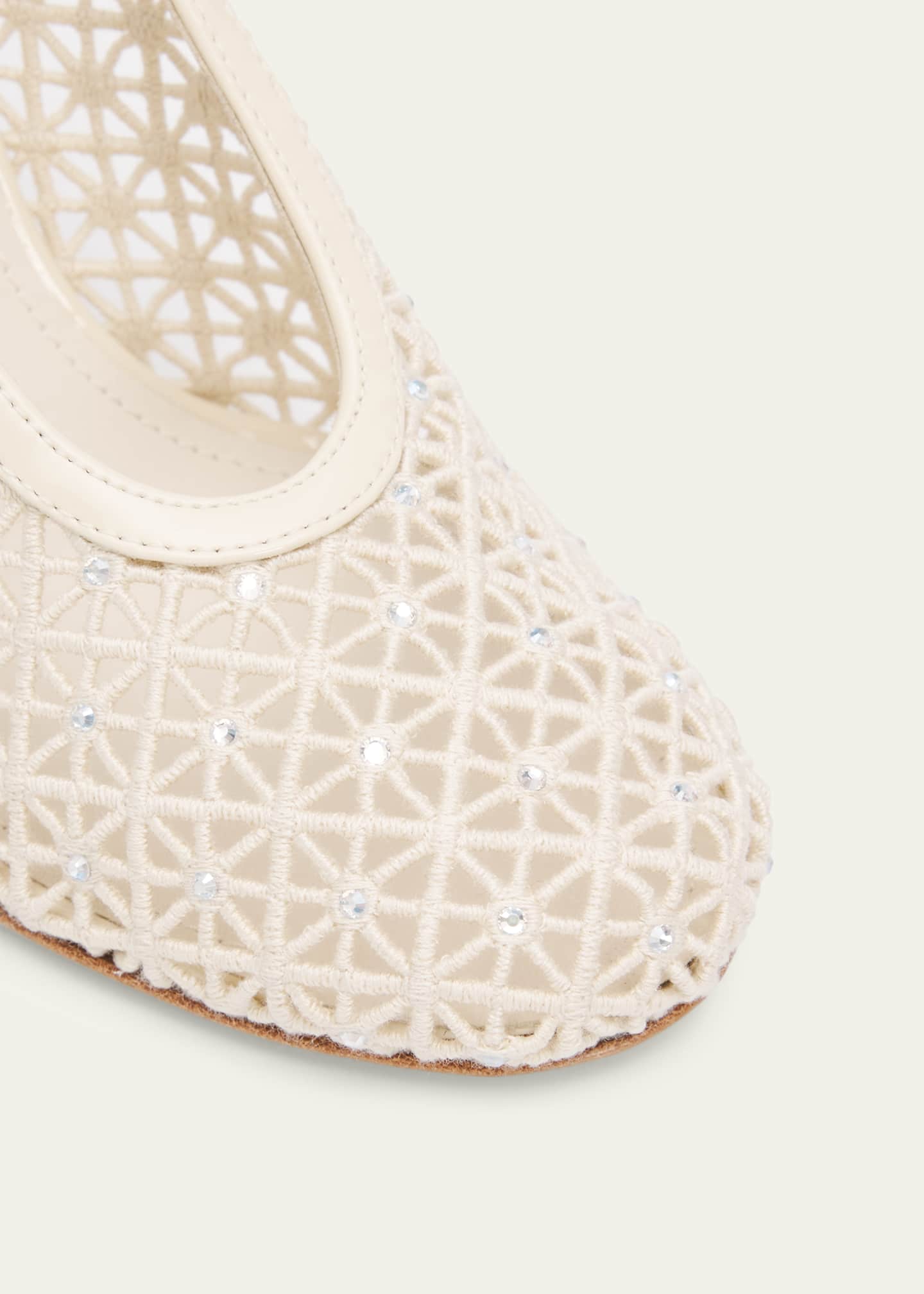 Ferragamo 95mm Sol Embellished Macrame Pumps - Bergdorf Goodman